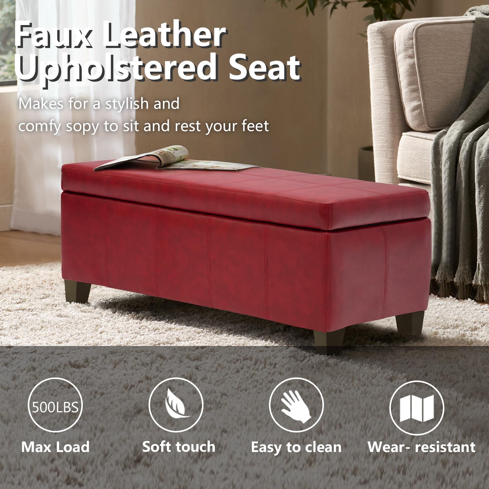 41" Storage Ottoman