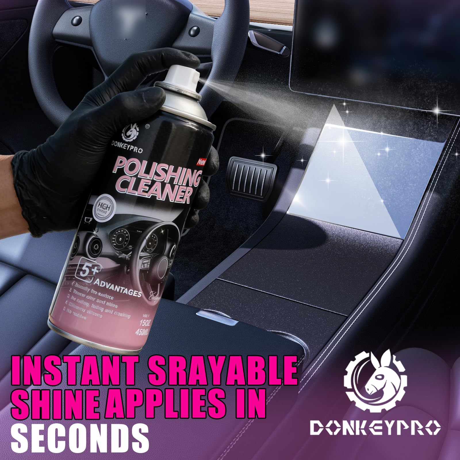 Polishing Cleaner Car Interior Detailer Spray (30 Ounce)