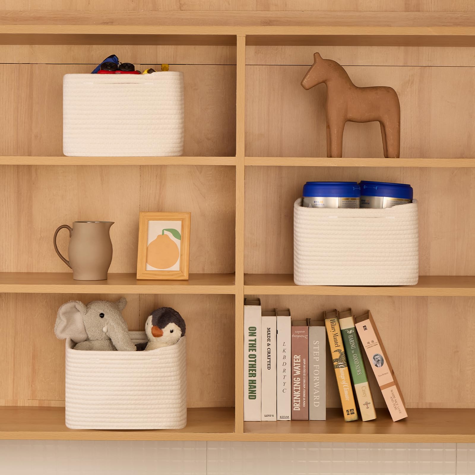Small Organizing Baskets for Cubes Shelf (3 Count)