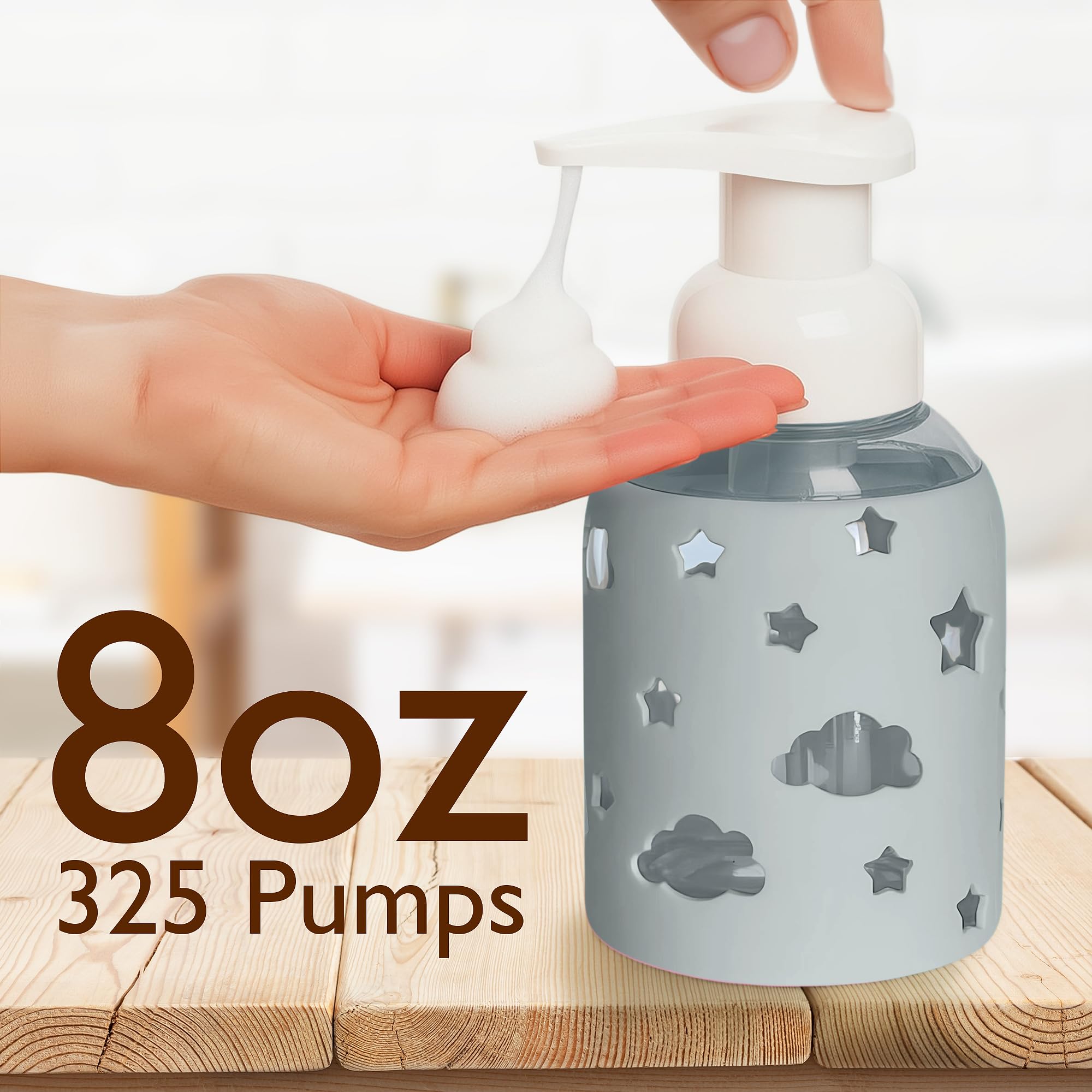 Foaming Hand Soap Dispenser Glass