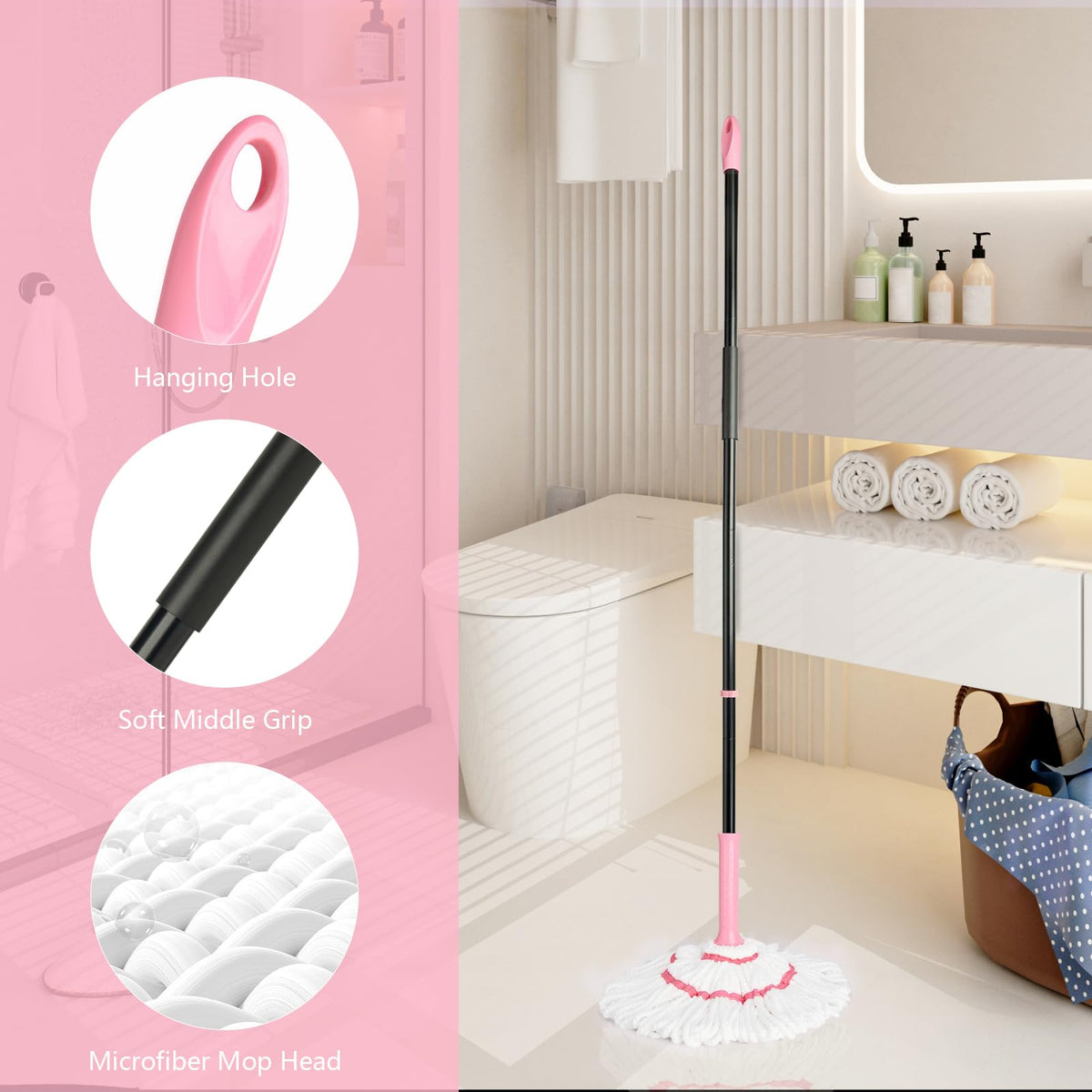 Self Wringing Twist Mop for Floor Cleaning