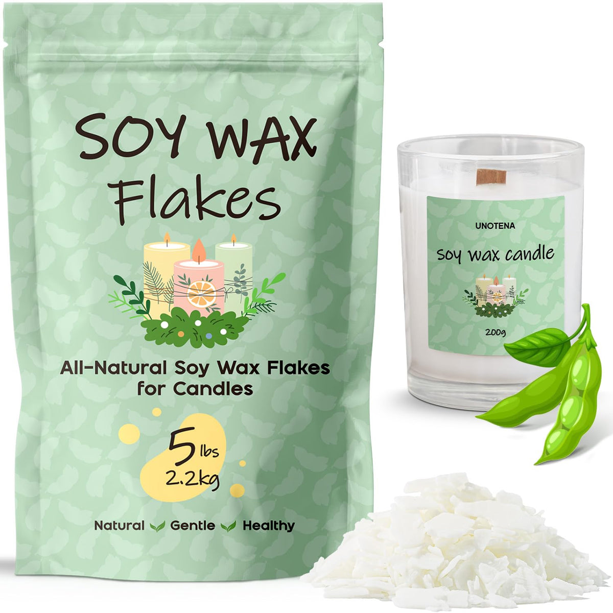 Soy Wax Flakes for Candle Making