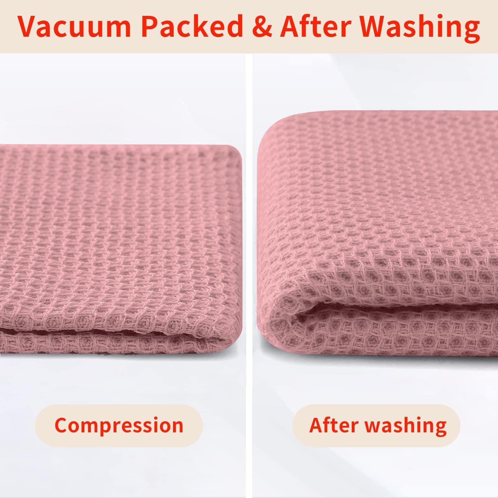 100% Cotton Waffle Weave Kitchen Dish Cloths 8 (8 Count)