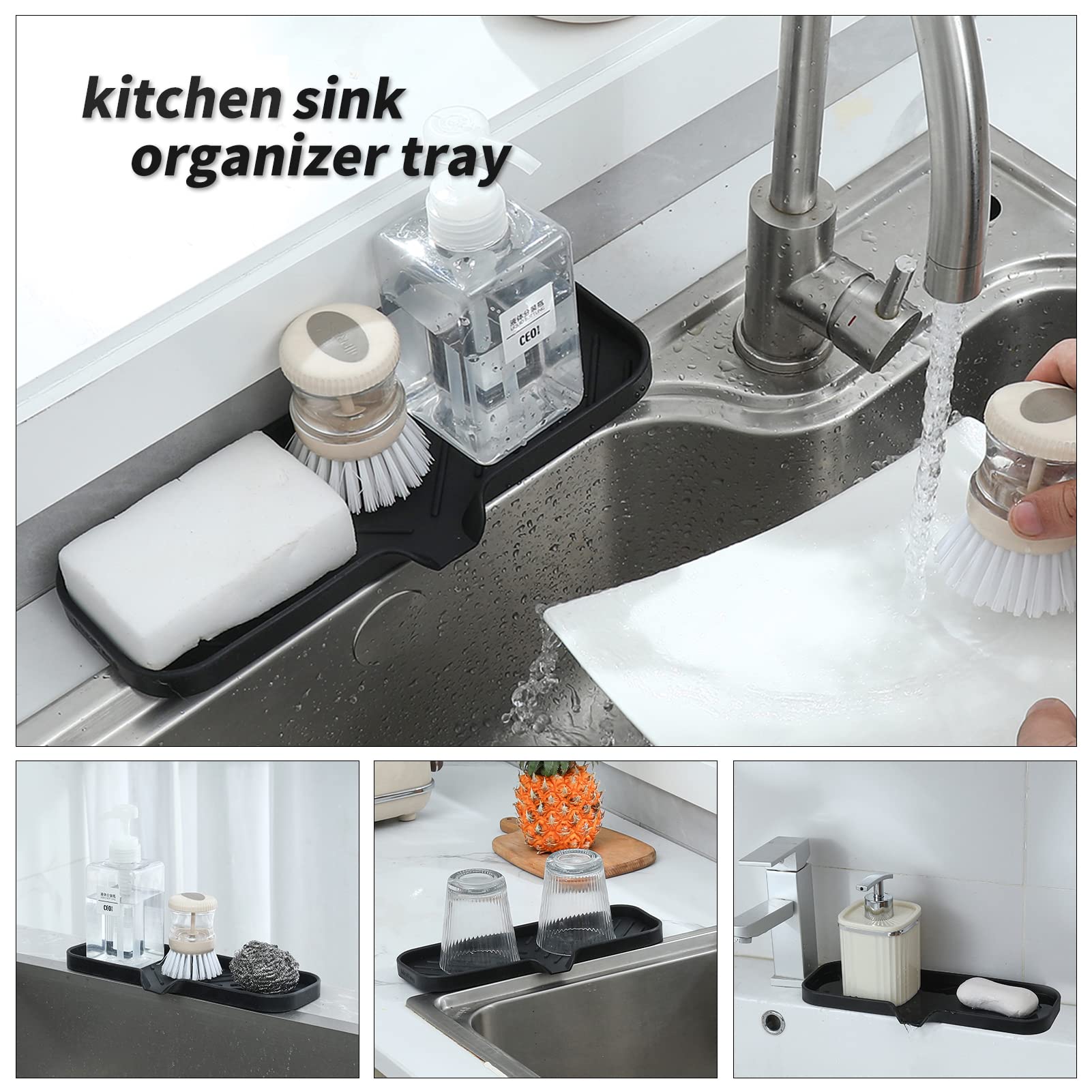 Silicone Soap Dish with Drain Spout