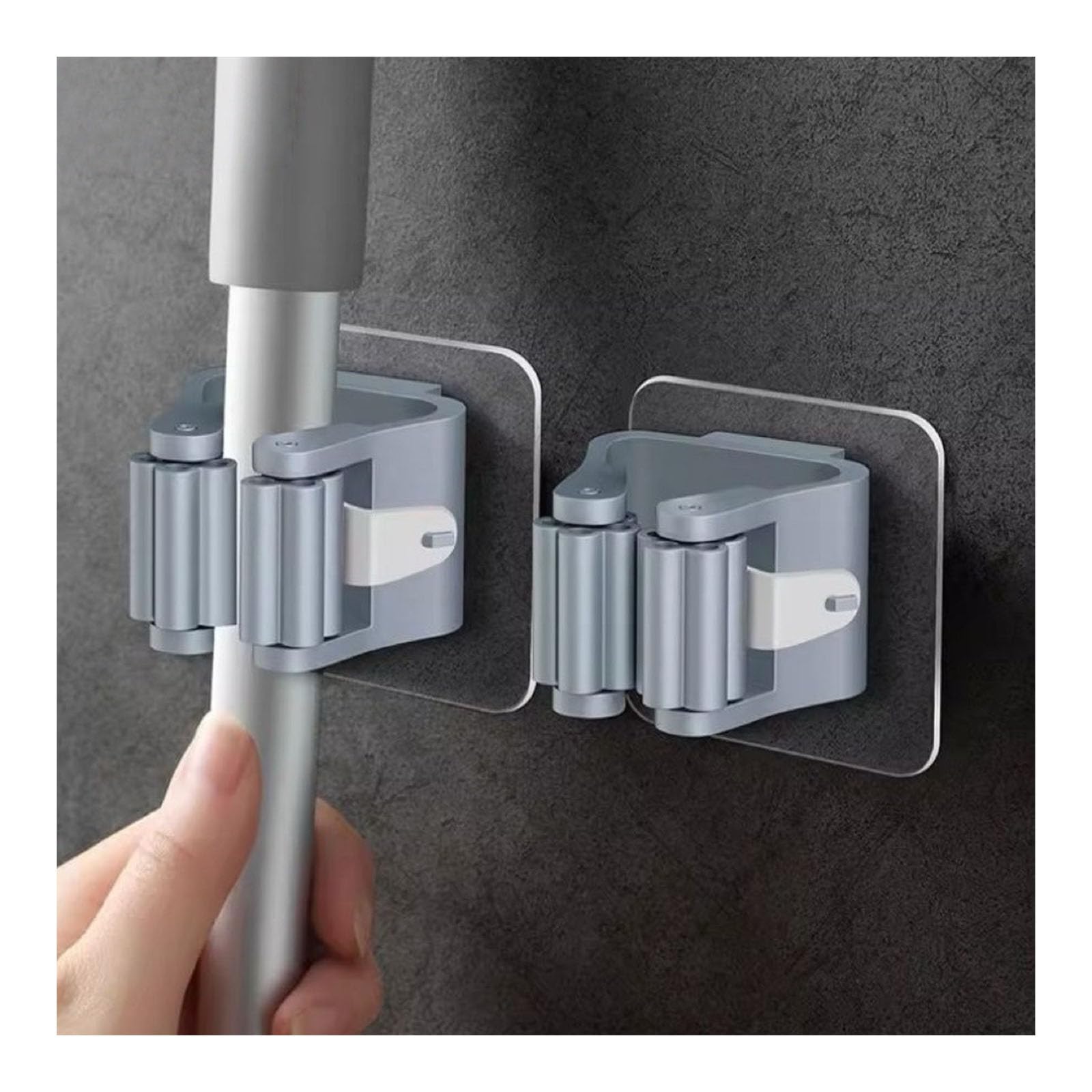 Broom Holder Wall Mount No Drilling