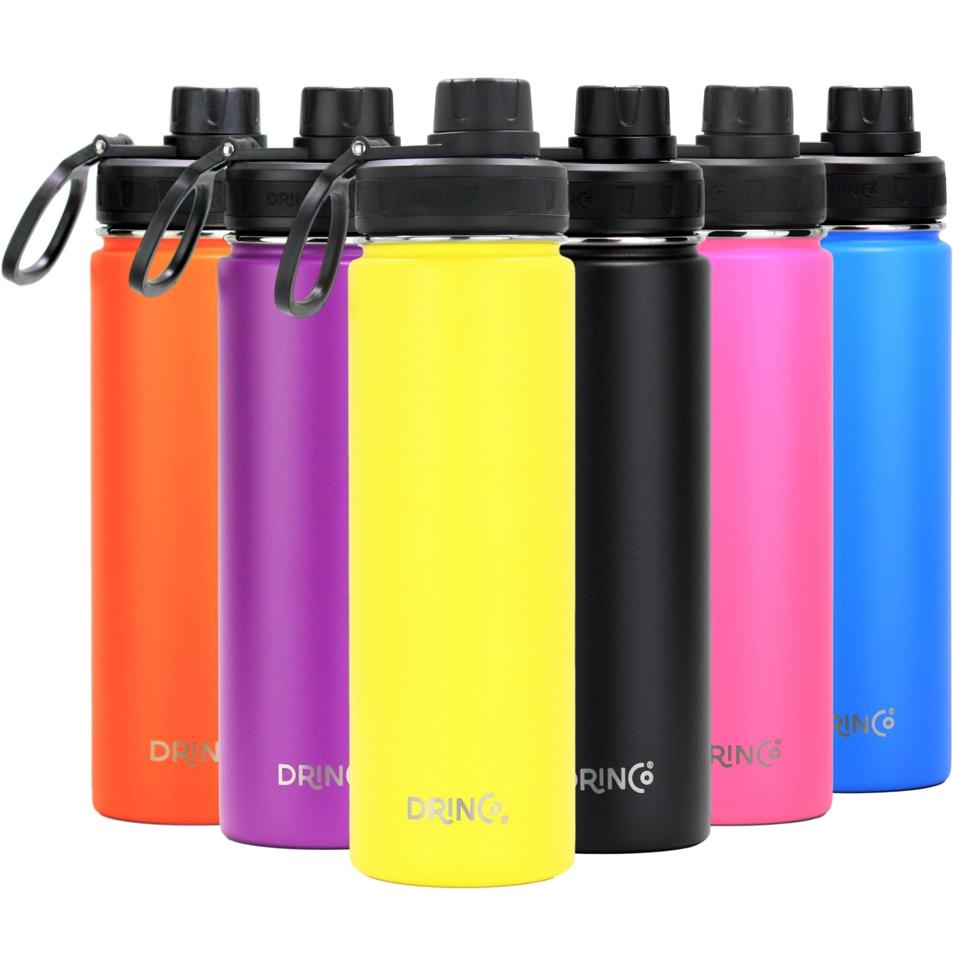 Stainless Steel Water Bottle Spout Lid Vacuum Insulated Double Wall Water Bottle Wide Mouth