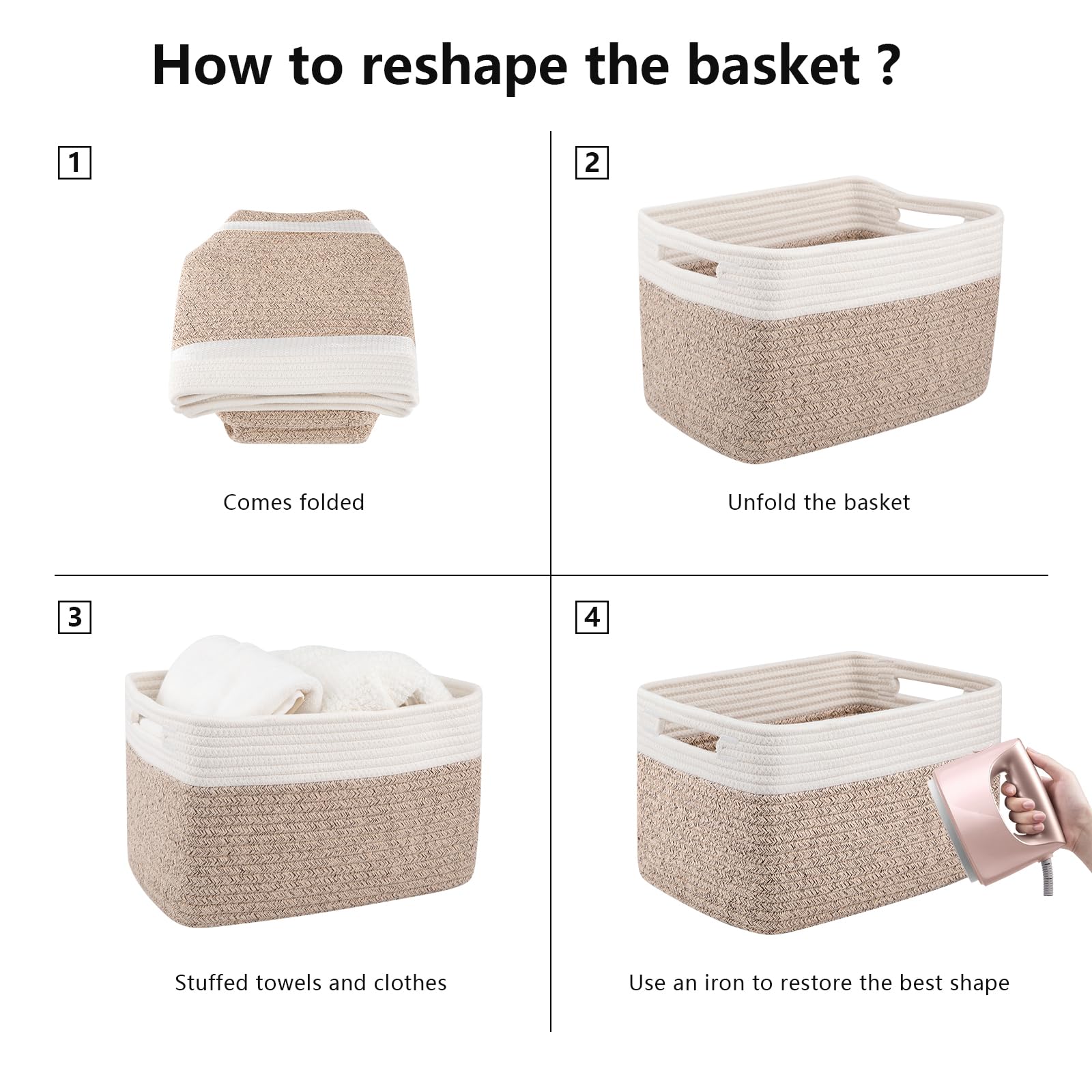 4 Pack Storage Basket (4 Count)