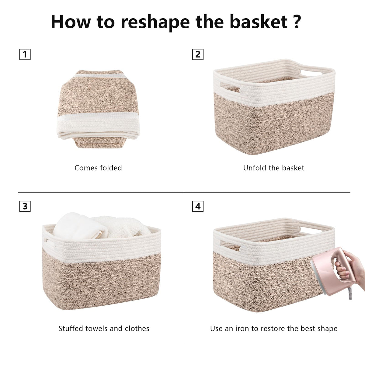 4 Pack Storage Basket (4 Count)