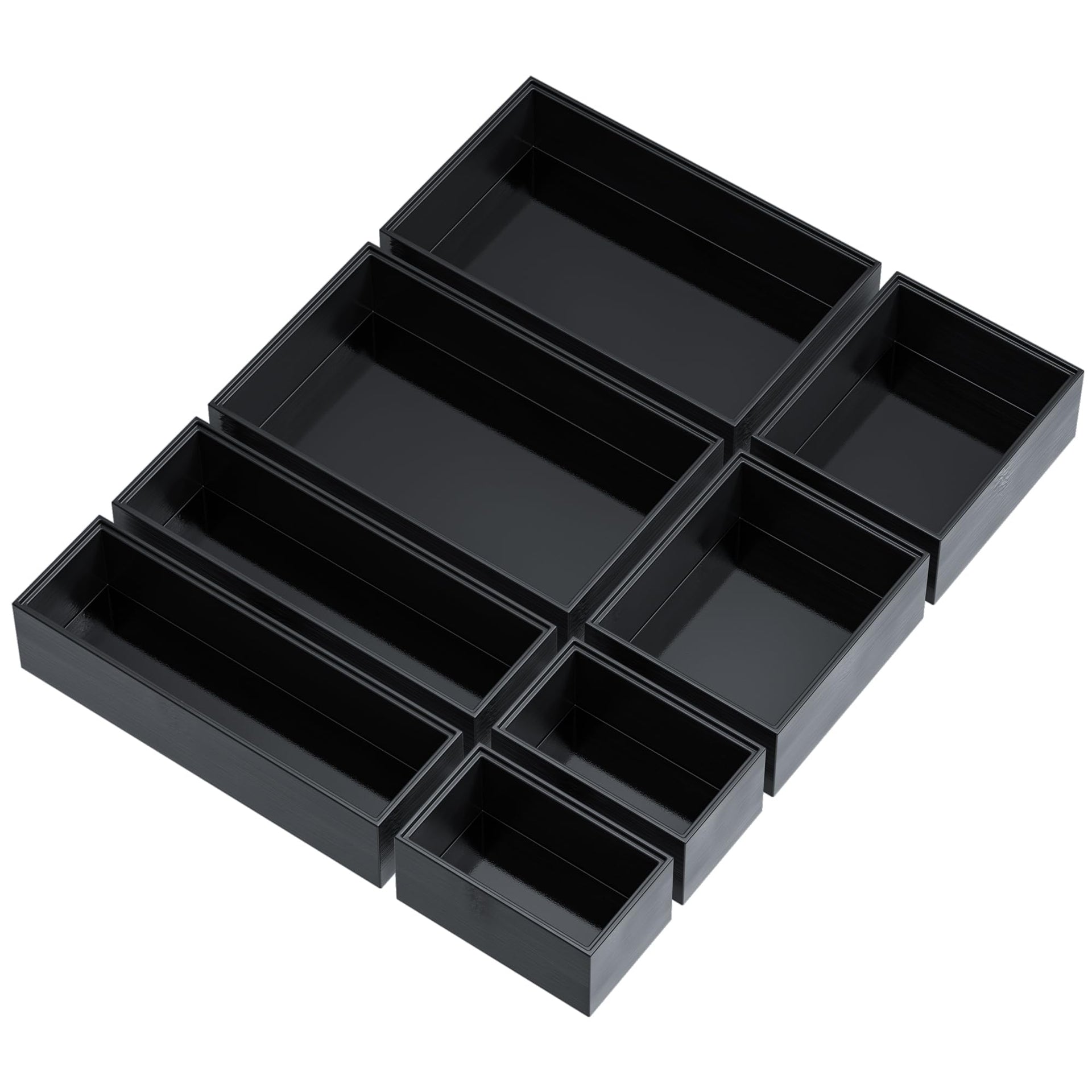Bathroom Drawer Organizer Trays (8 Count)