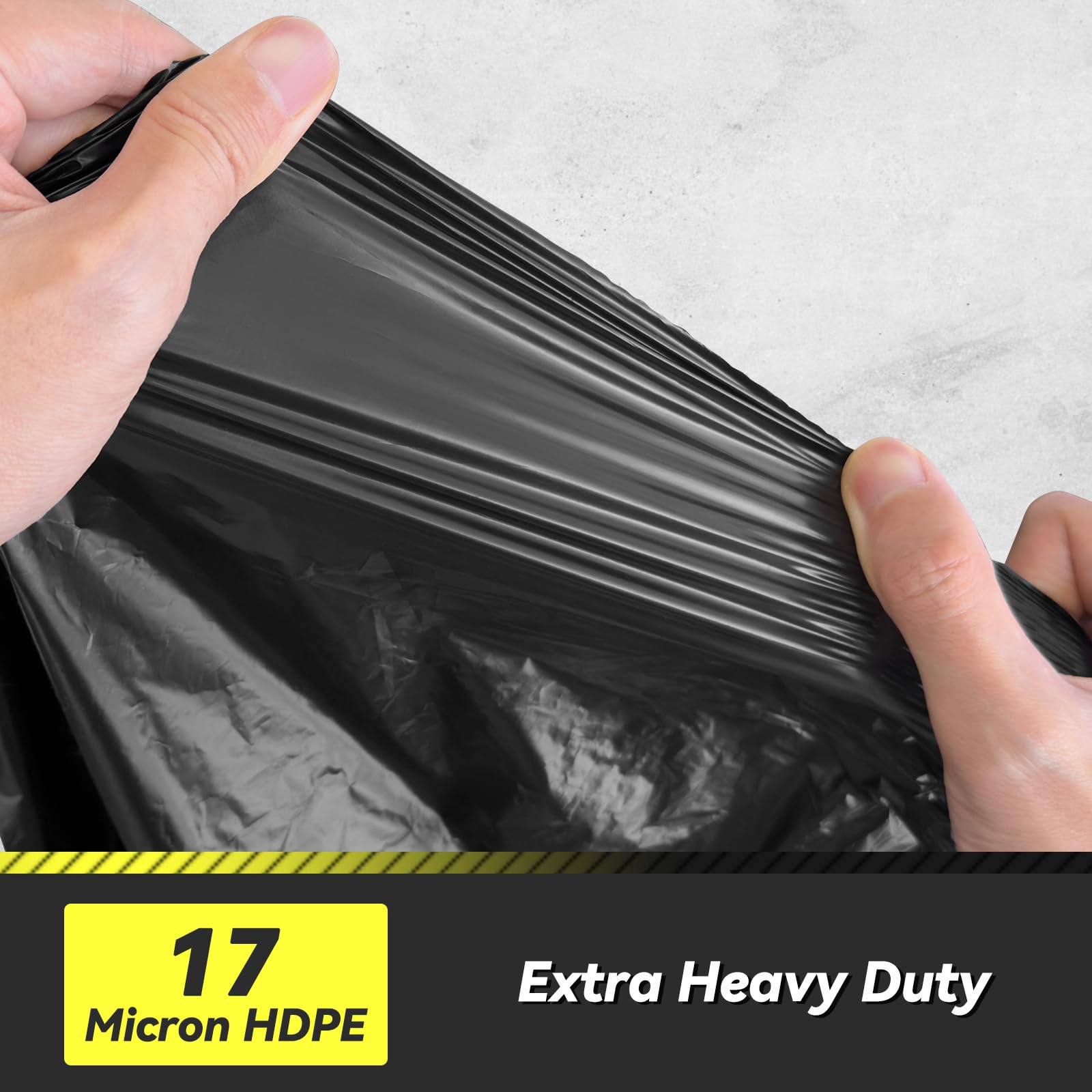 100 Count 17 Micron Extra Heavy Duty 4 Gallon Trash Bags