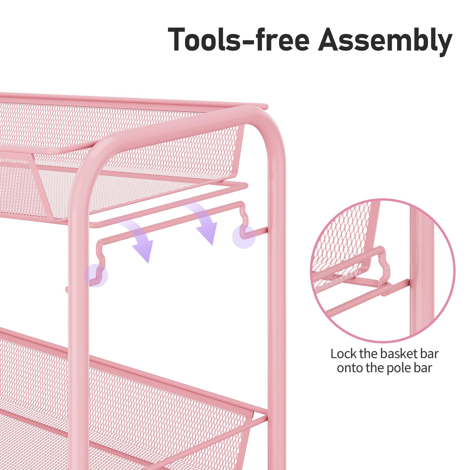 3 Tier Rolling Cart