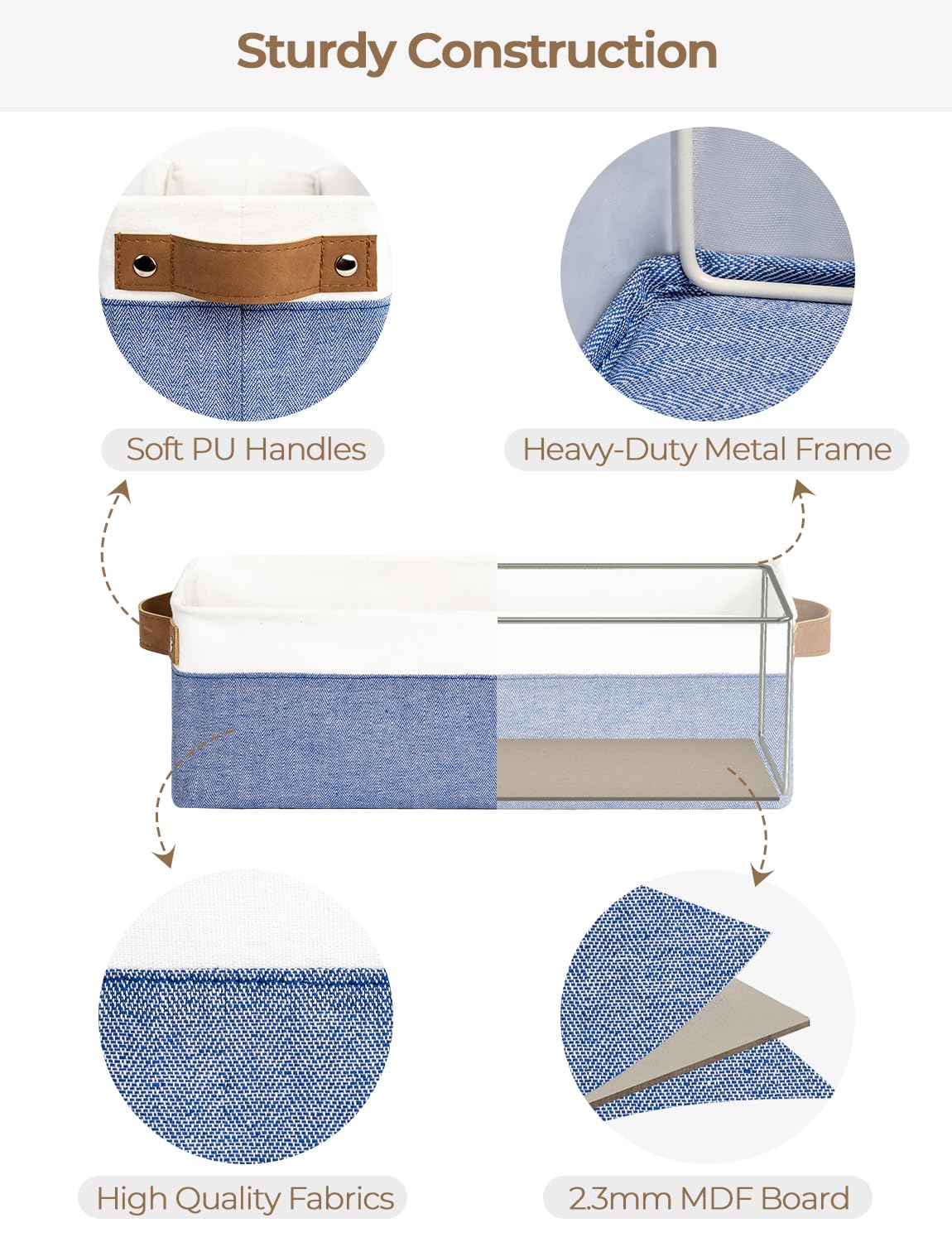 Narrow Storage Bins (2 Count)
