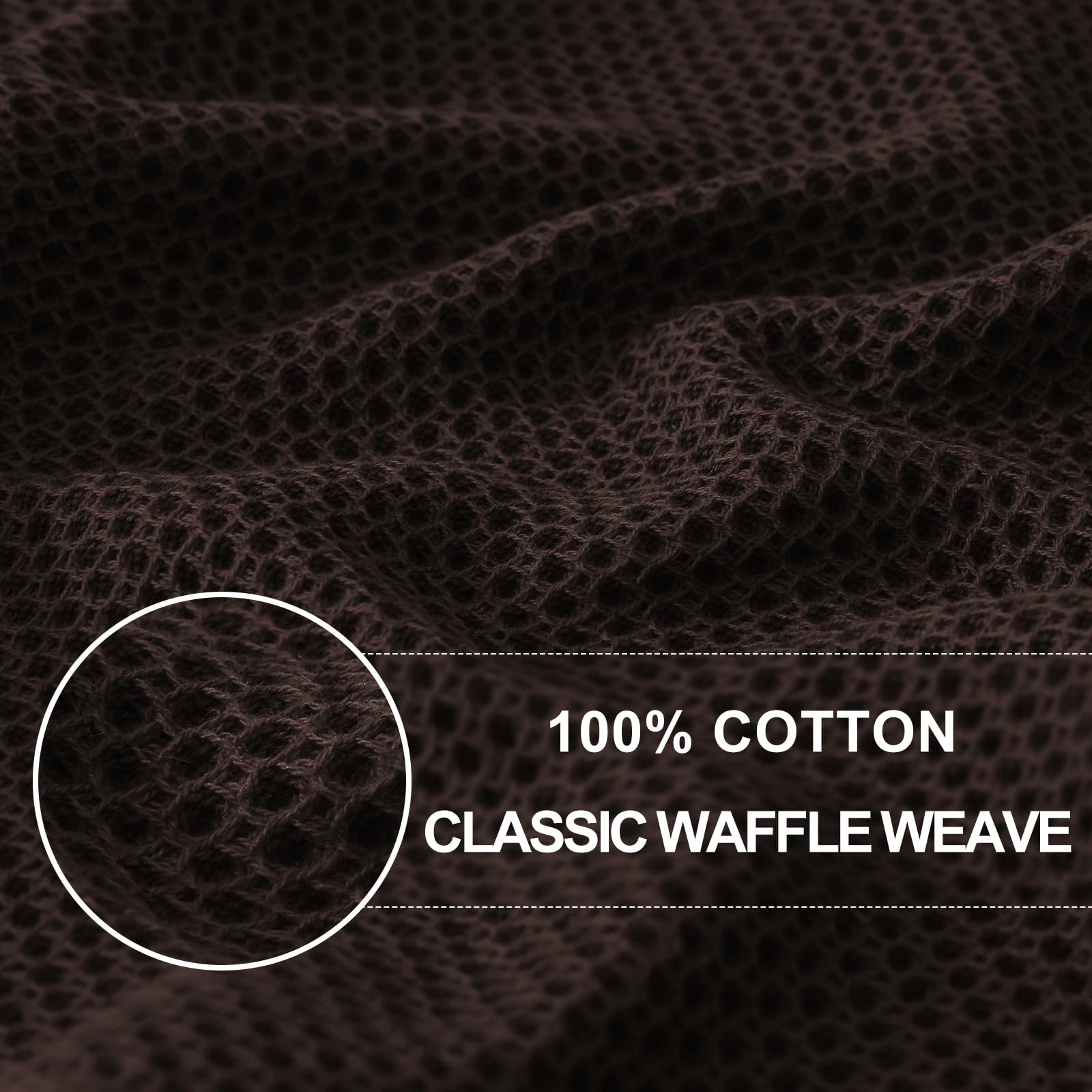 100% Cotton Waffle Weave Kitchen Dish Towels 6 (6 Count)
