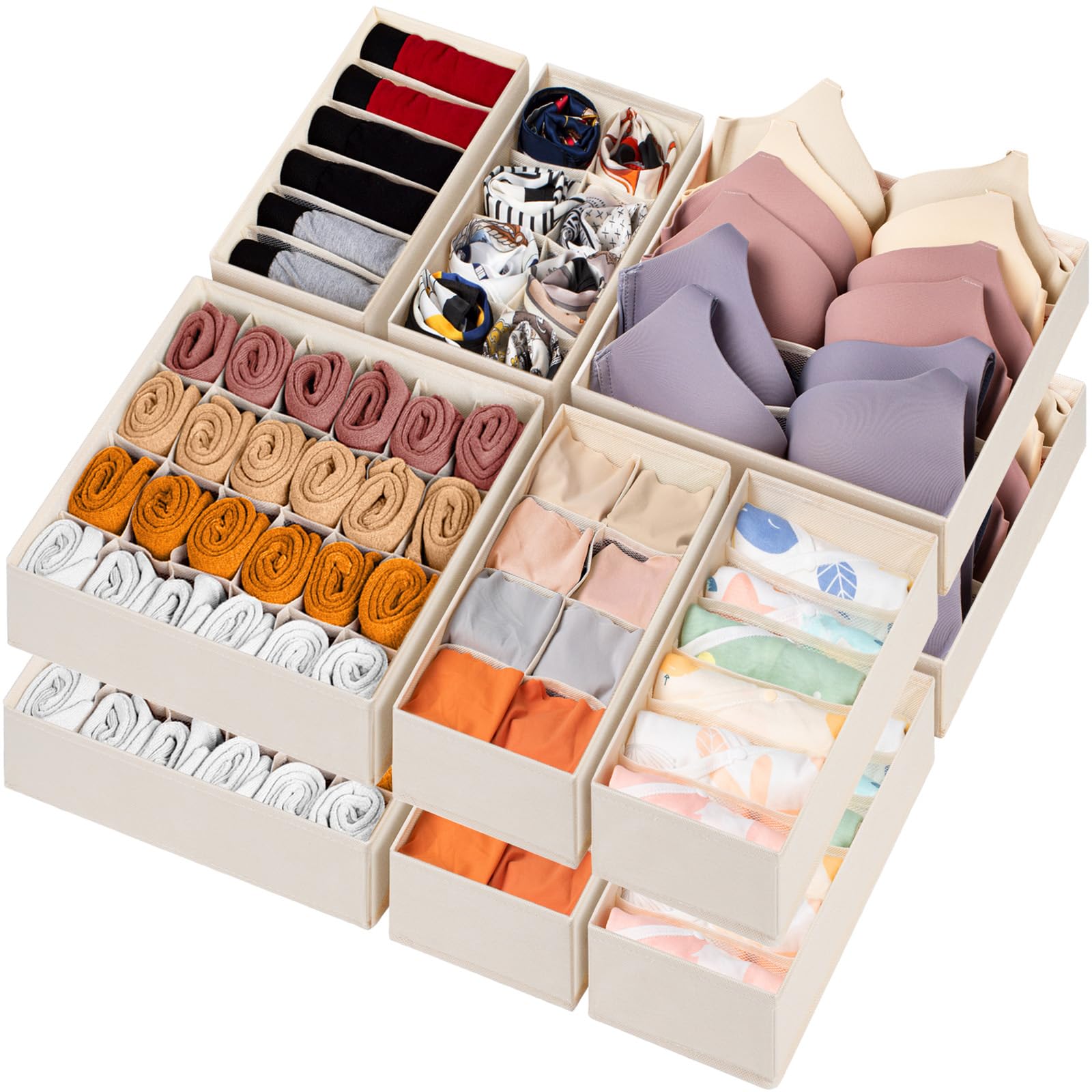 12 Pack Baby Clothes Organizer for Nursery (12 Count)