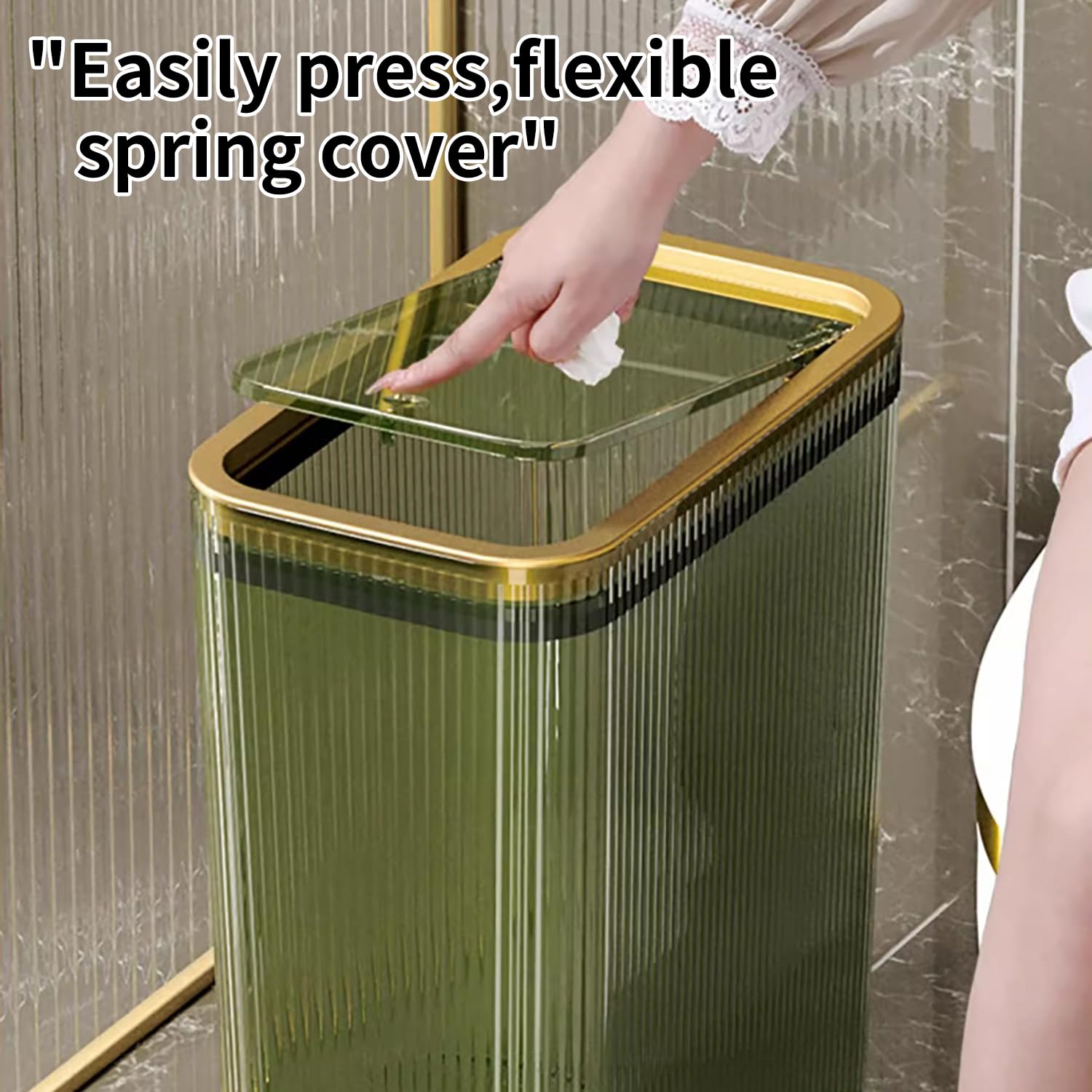 Bathroom Trash Cans with Lids