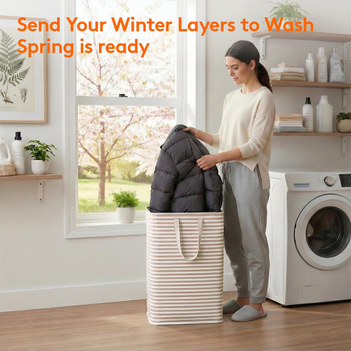 2 Pack Laundry Basket 80L Each (2 Count)