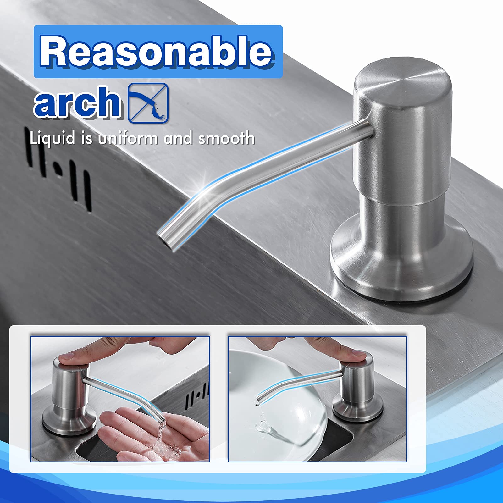 Built in Soap Dispenser for Kitchen Sink WEWE