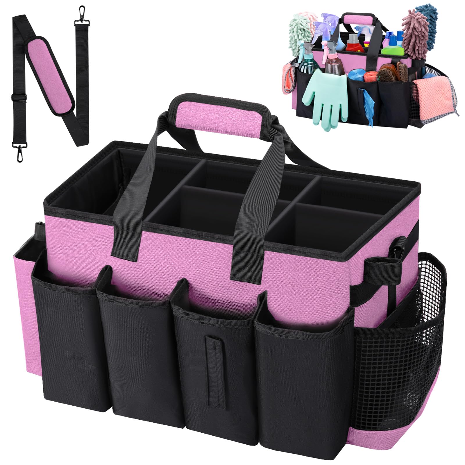Wearable Large Cleaning Caddy Bag for Housekeepers