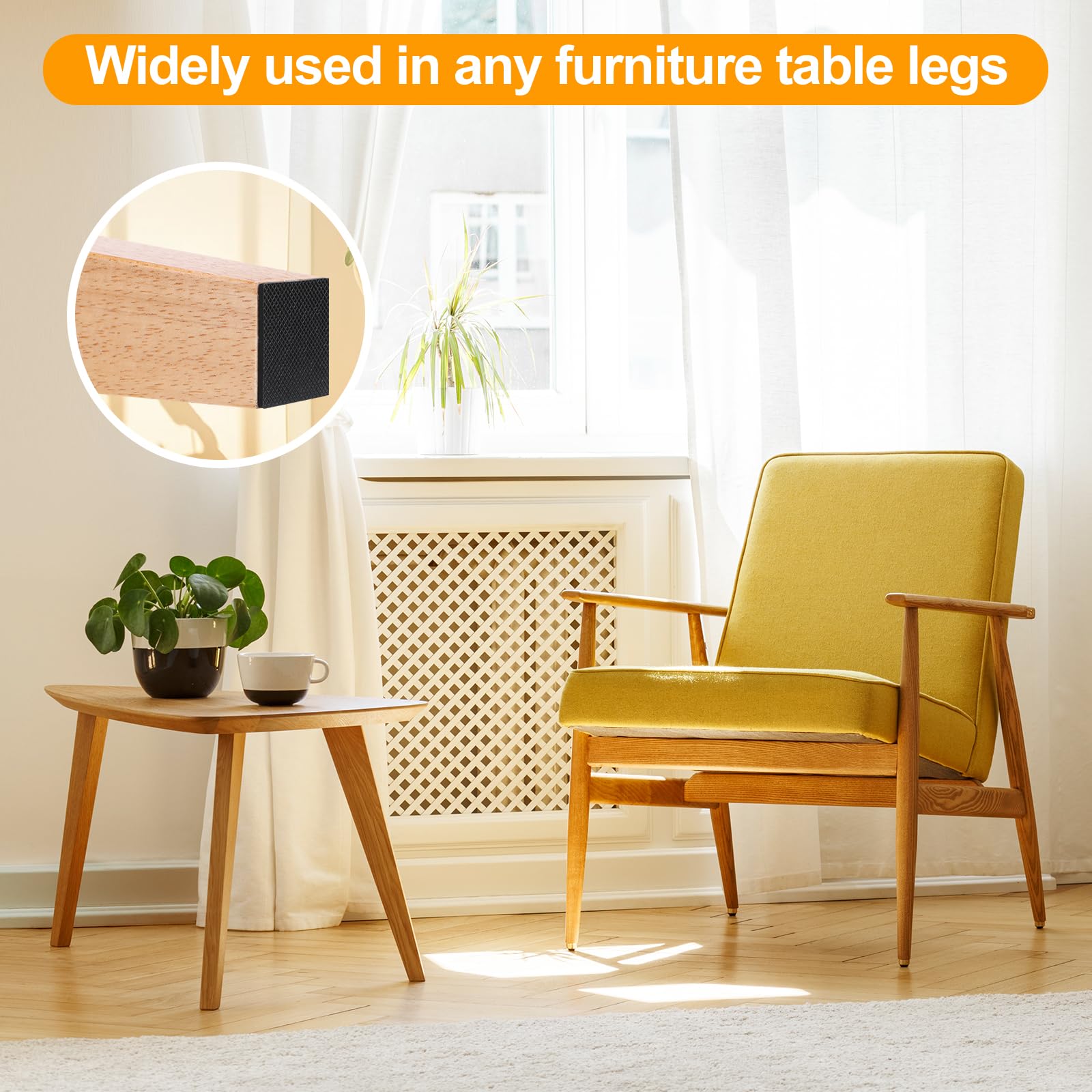 Non Slip Rubber Furniture Pads & Grippers (32 Count)