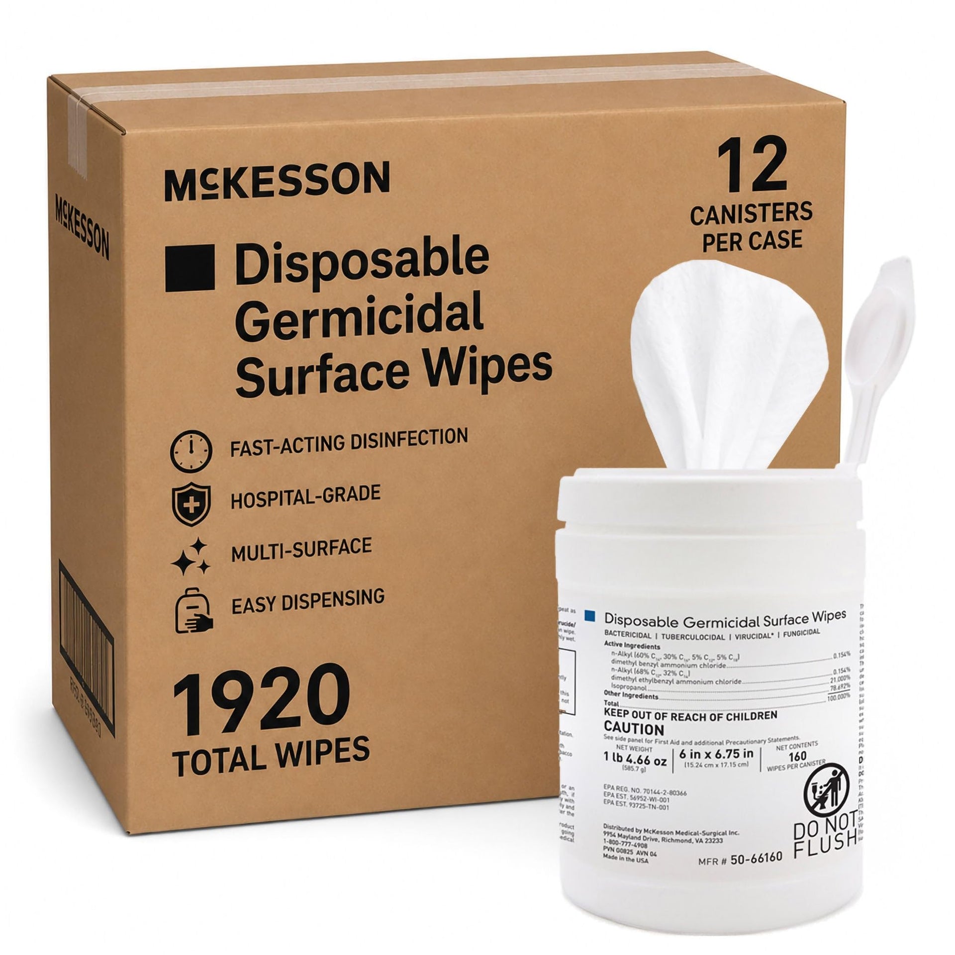 Germicidal Wipes (1920 Count)