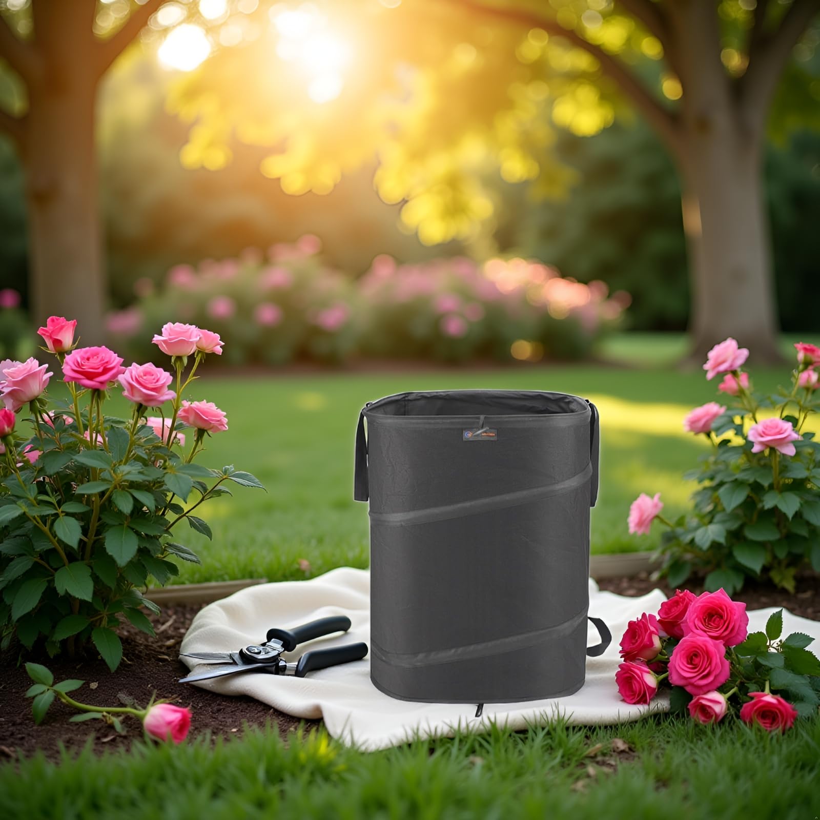 46 Gallon Square Collapsible Yard Waste Bin