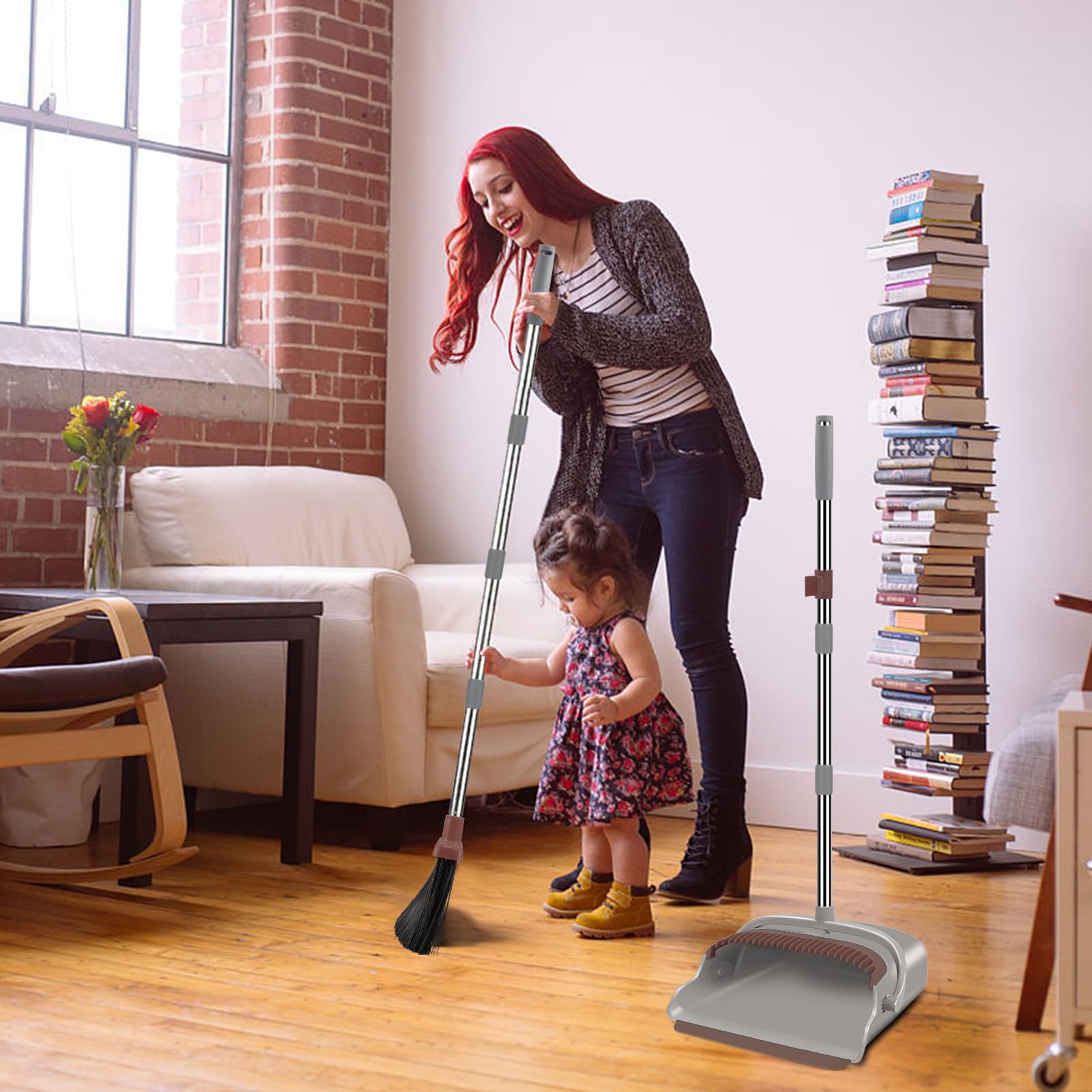 Upgrade Broom and Dustpan Set