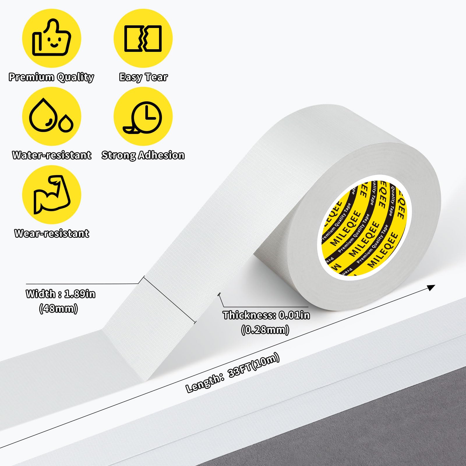 Cloth Duct Window Seal Strip Tape (33 Foot)