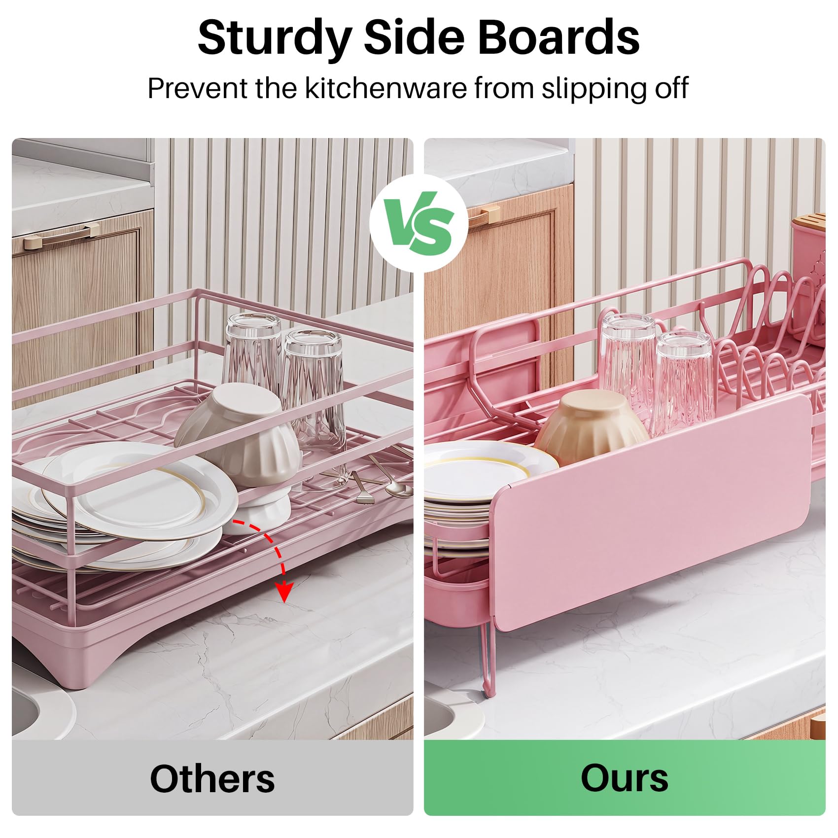 Large Dish Drying Rack for Kitchen Counter
