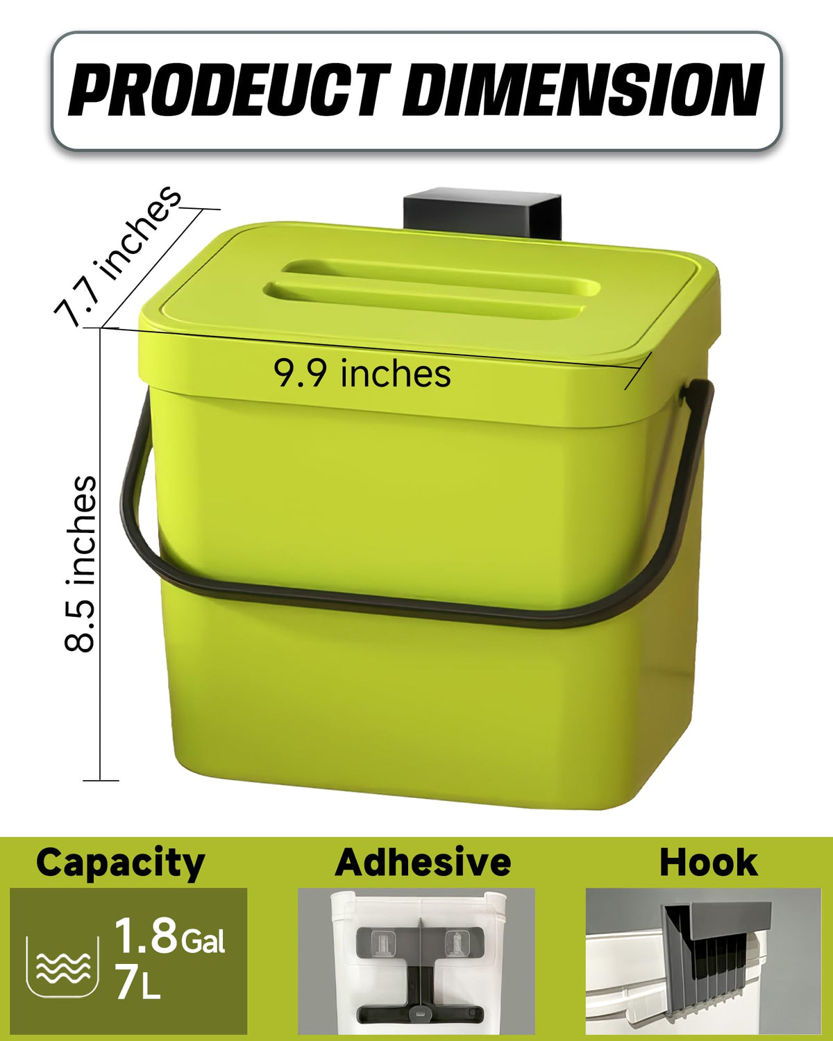 Countertop Compost Bin Kitchen