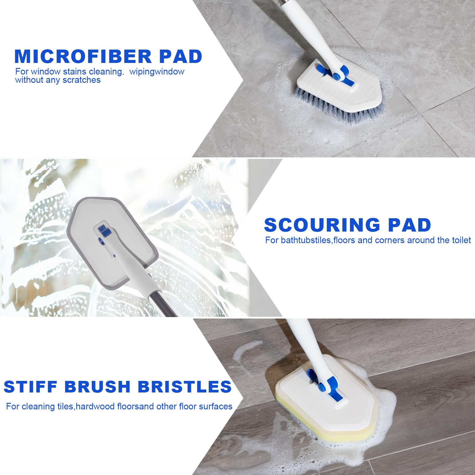 Tile Tub Scrubber Brush with 52