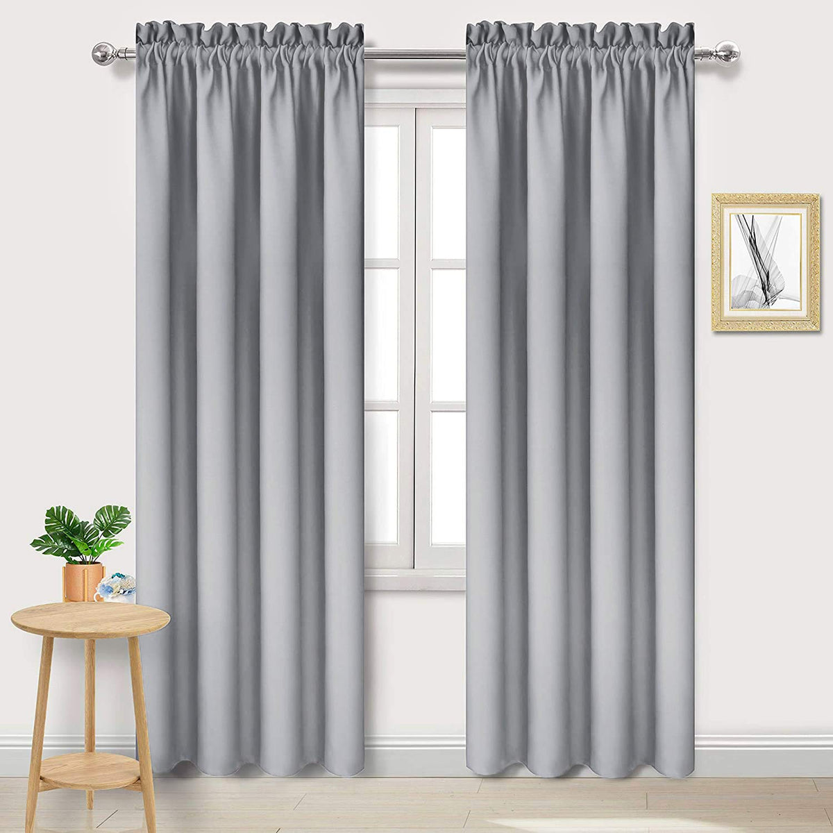 Blackout Curtains for Bedroom Living Room 42 x 84 Inch Long 2 Panels