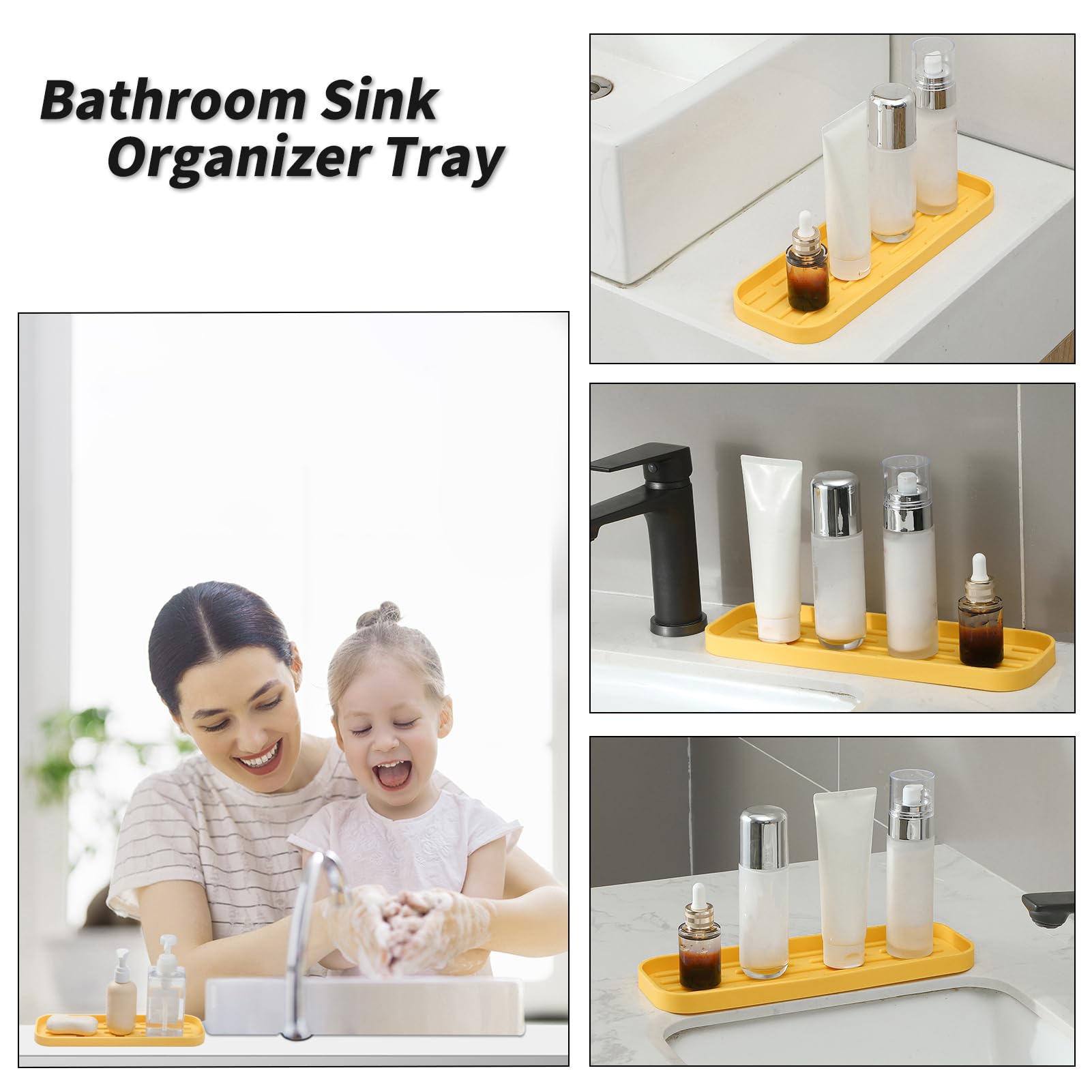 Silicone Kitchen Sink Organizer Tray for Multiple Usage