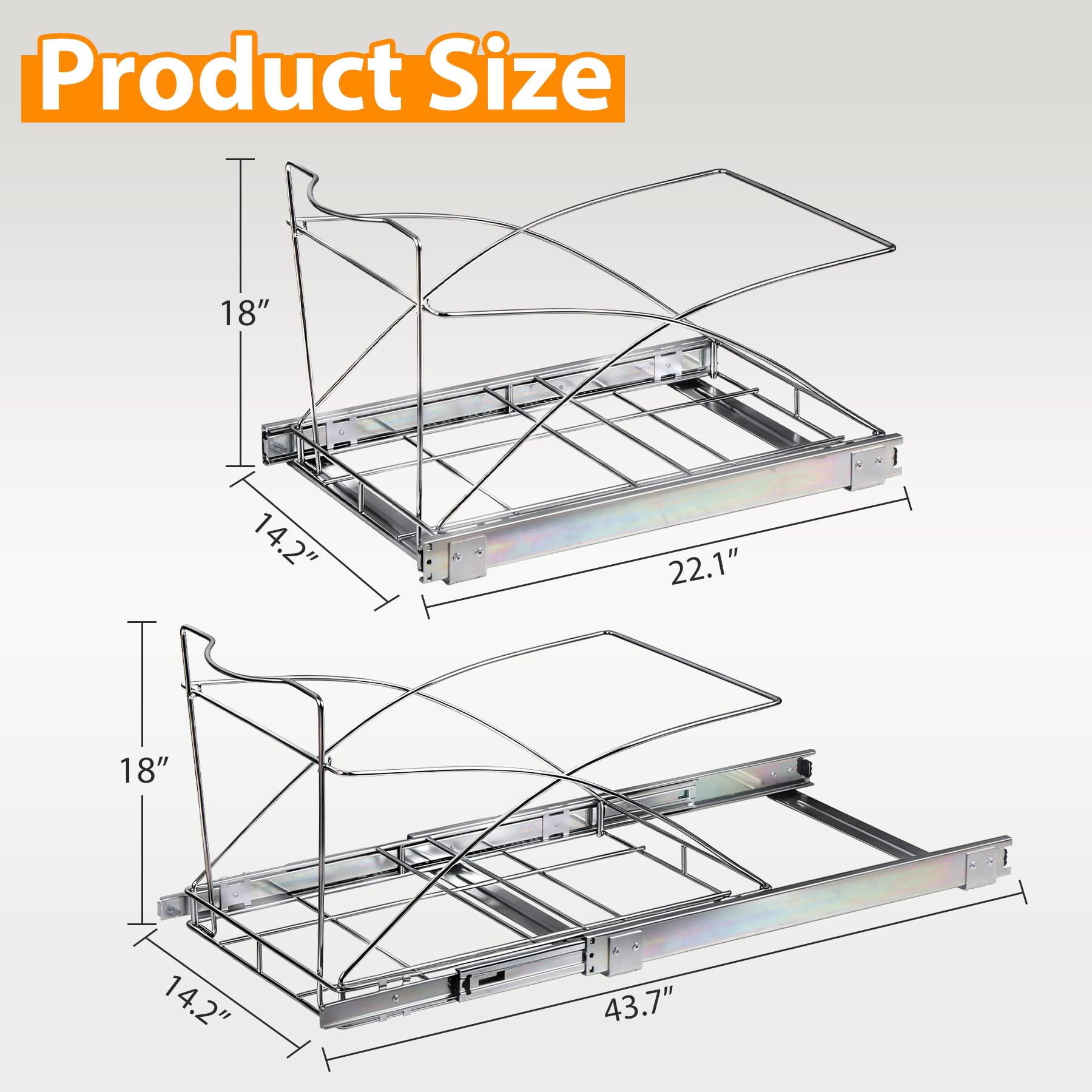 Double Pull Out Trash Can for Kitchen Cabinets 35