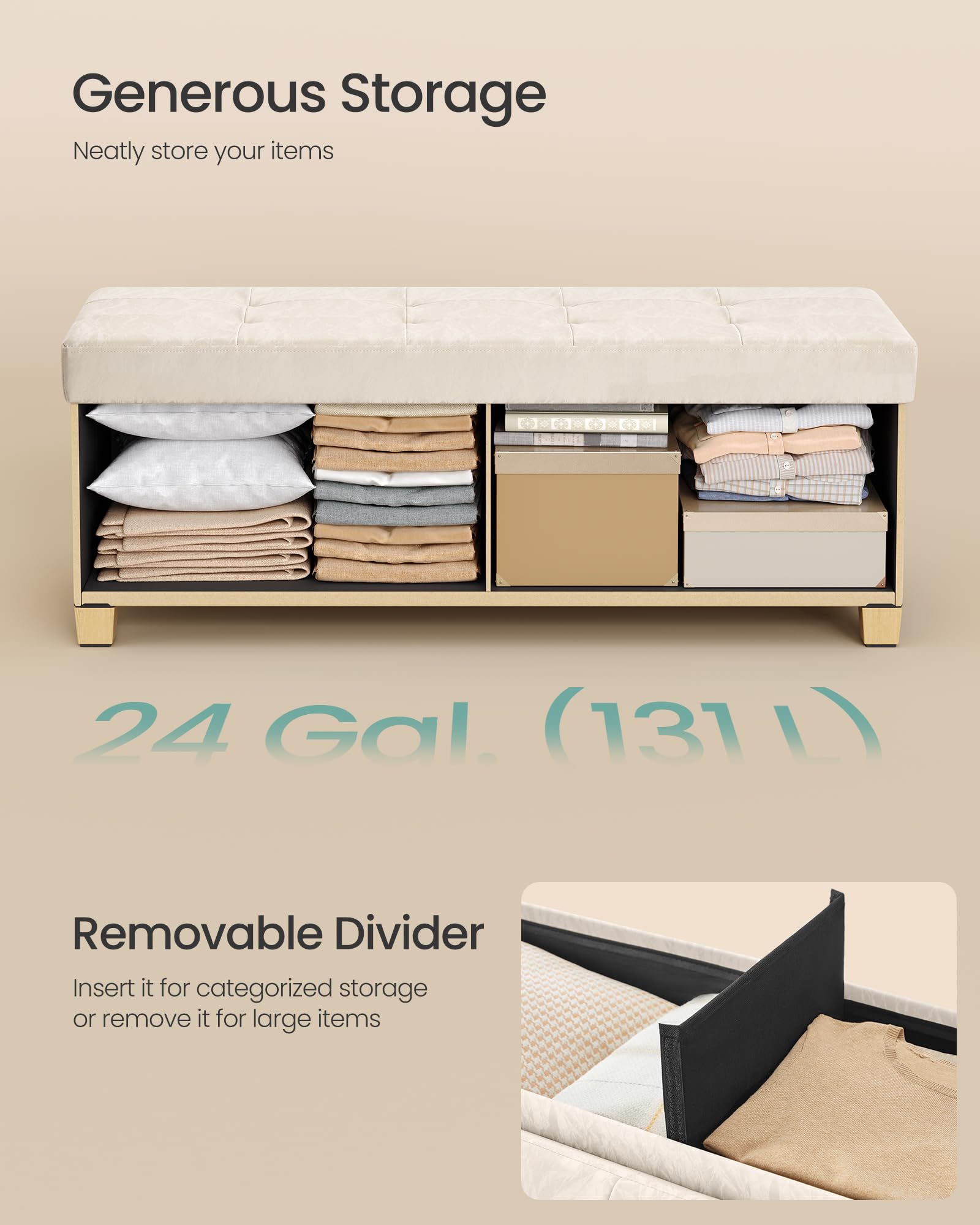 Storage Ottoman Bench