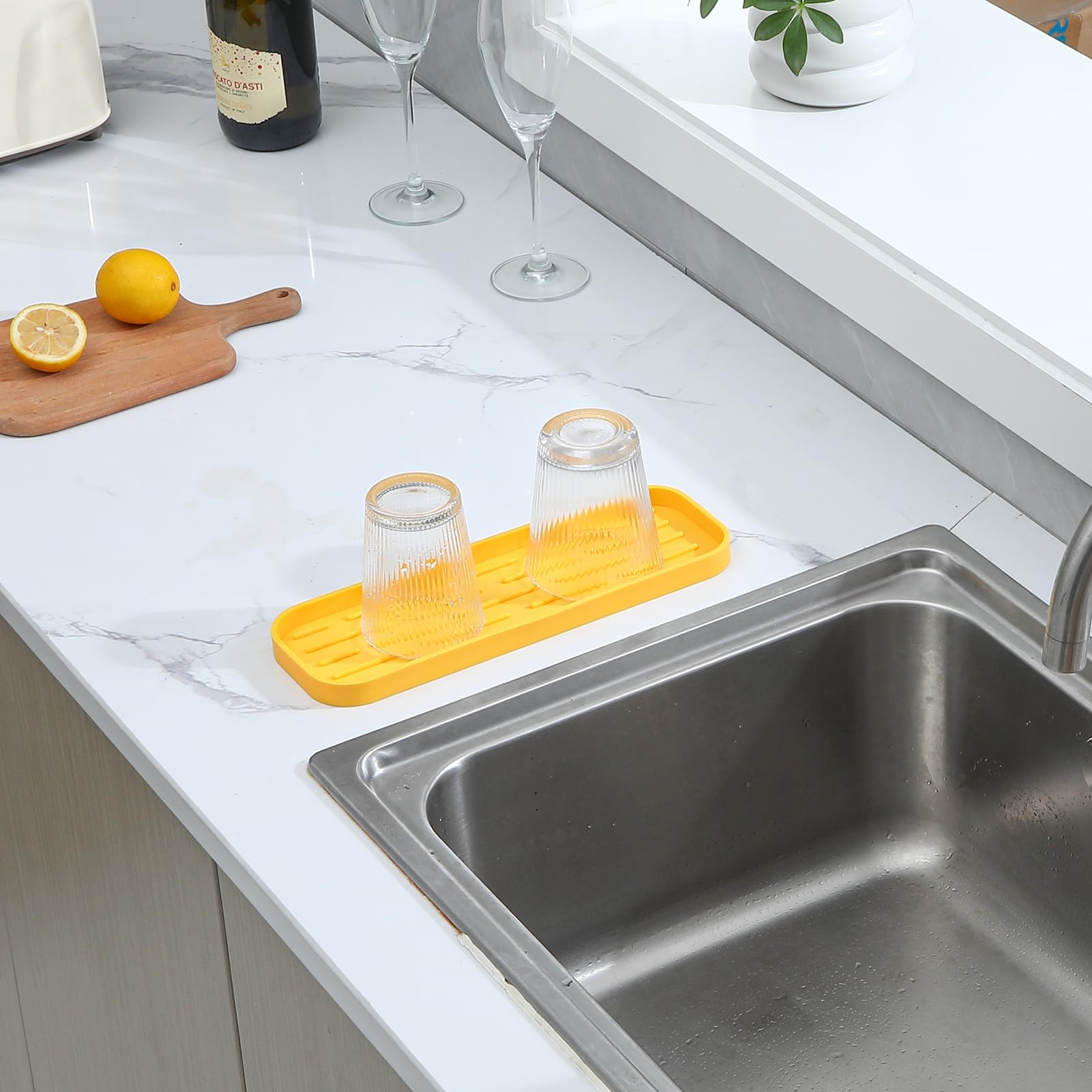 Silicone Kitchen Sink Organizer Tray for Multiple Usage