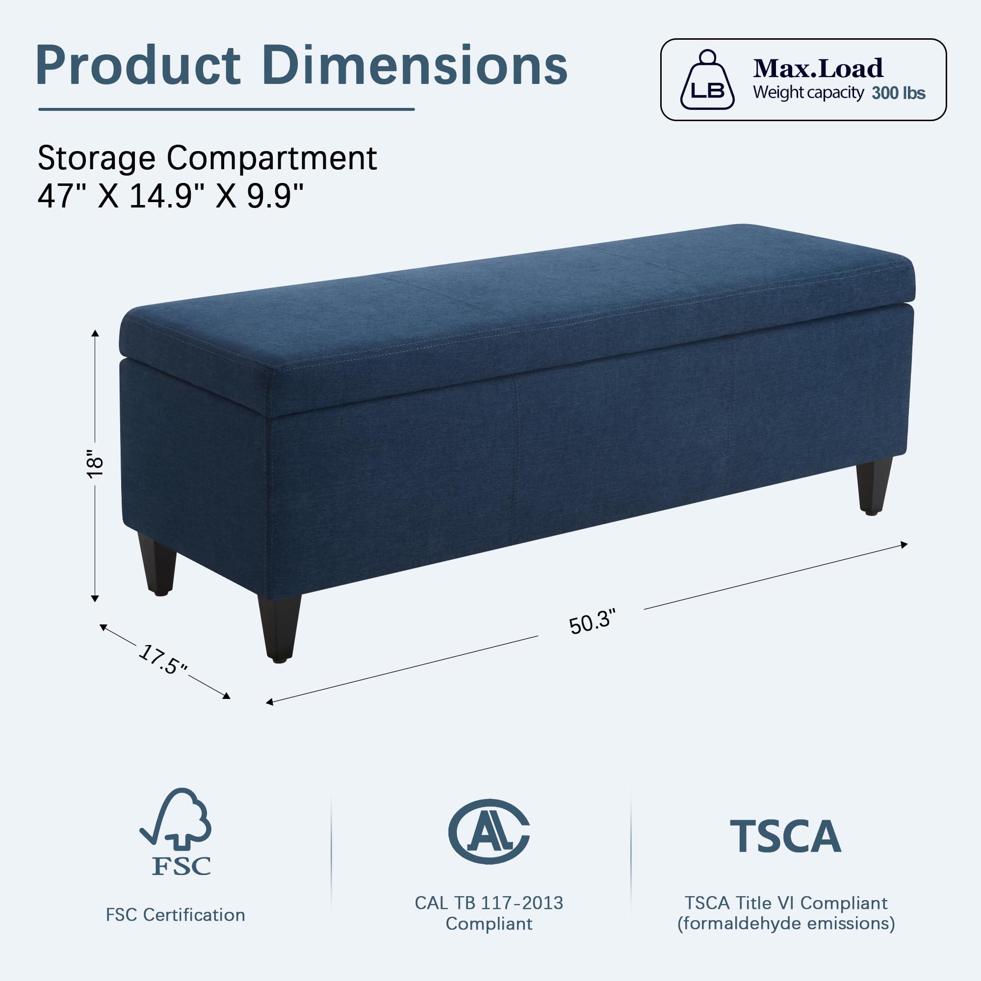 Storage Ottoman Bench