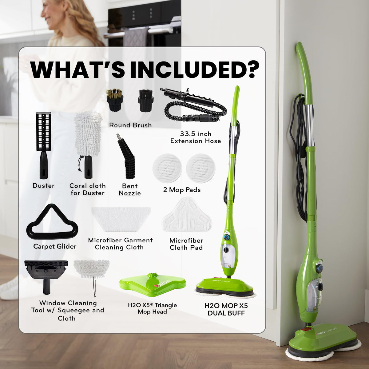 X5 Dual Buff Steam Mop