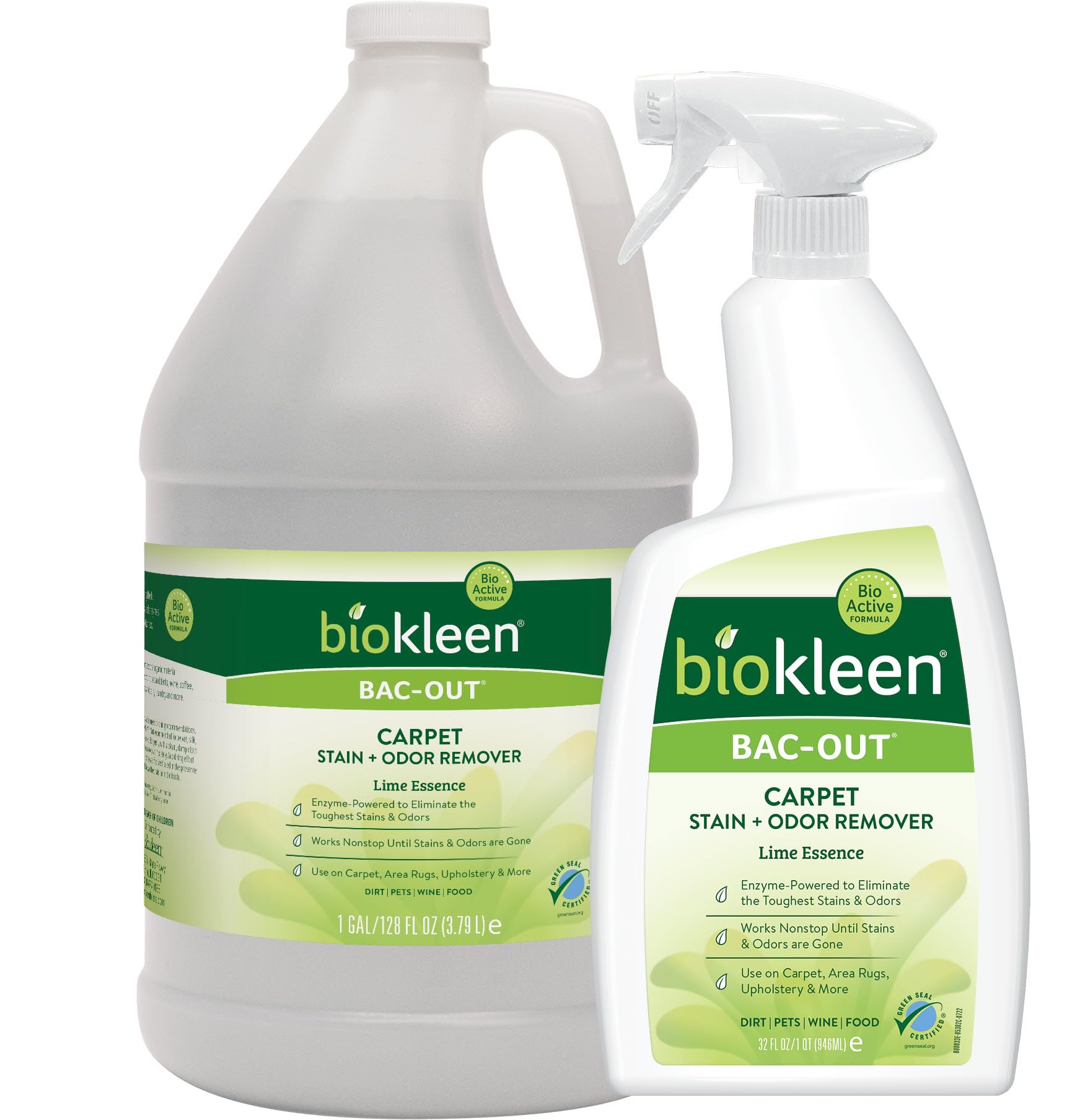 Bac Out Stain Remover for Carpet (160 Fl Oz)