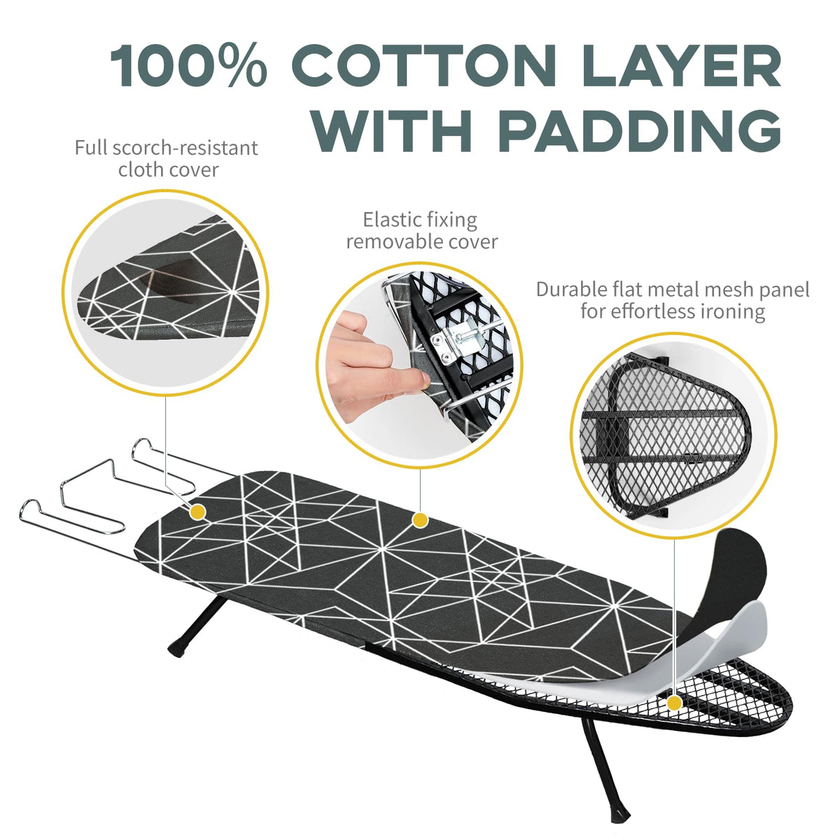 Small Ironing Board Tabletop Foldable