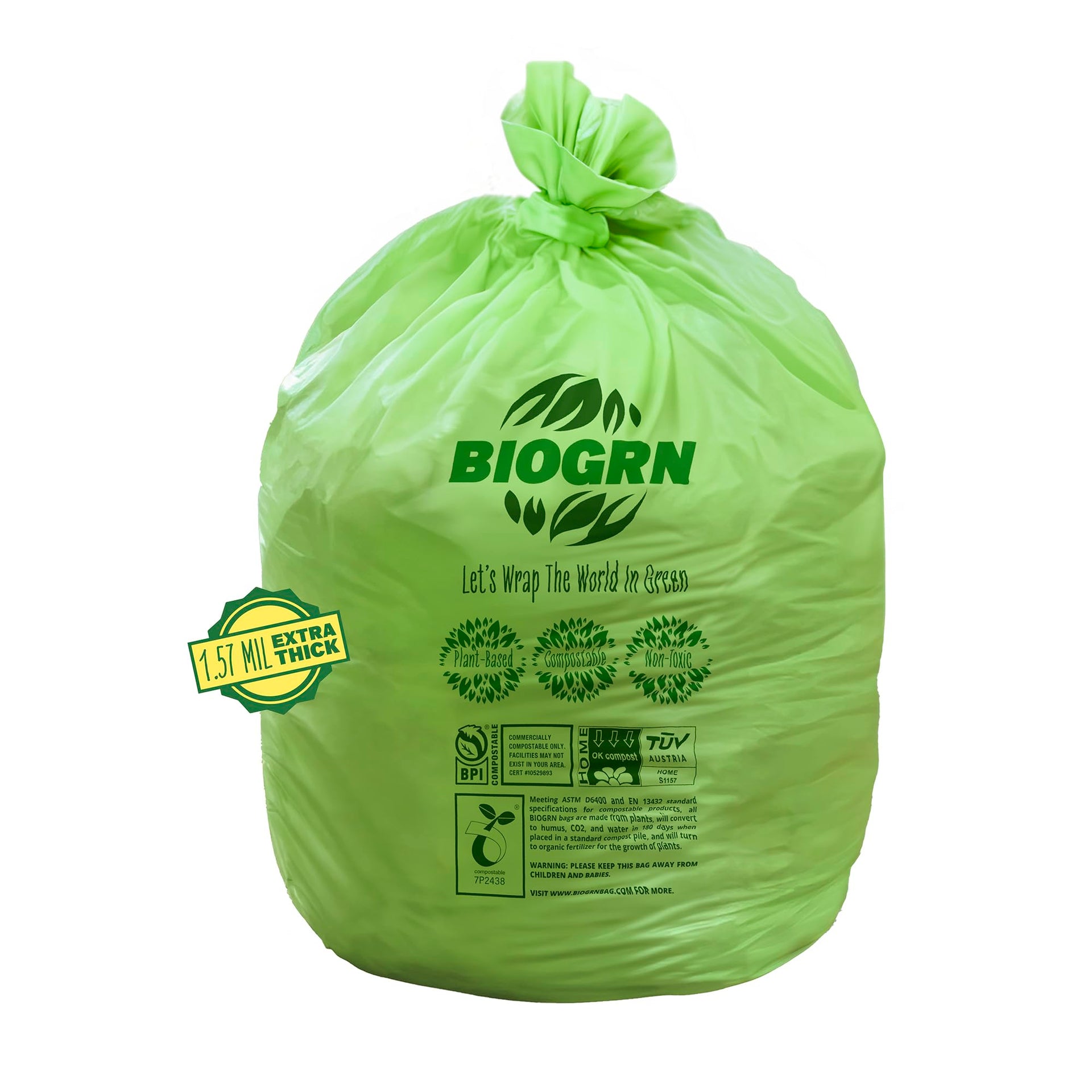 50 55 Gallon Compostable Trash Bags (12 Count)
