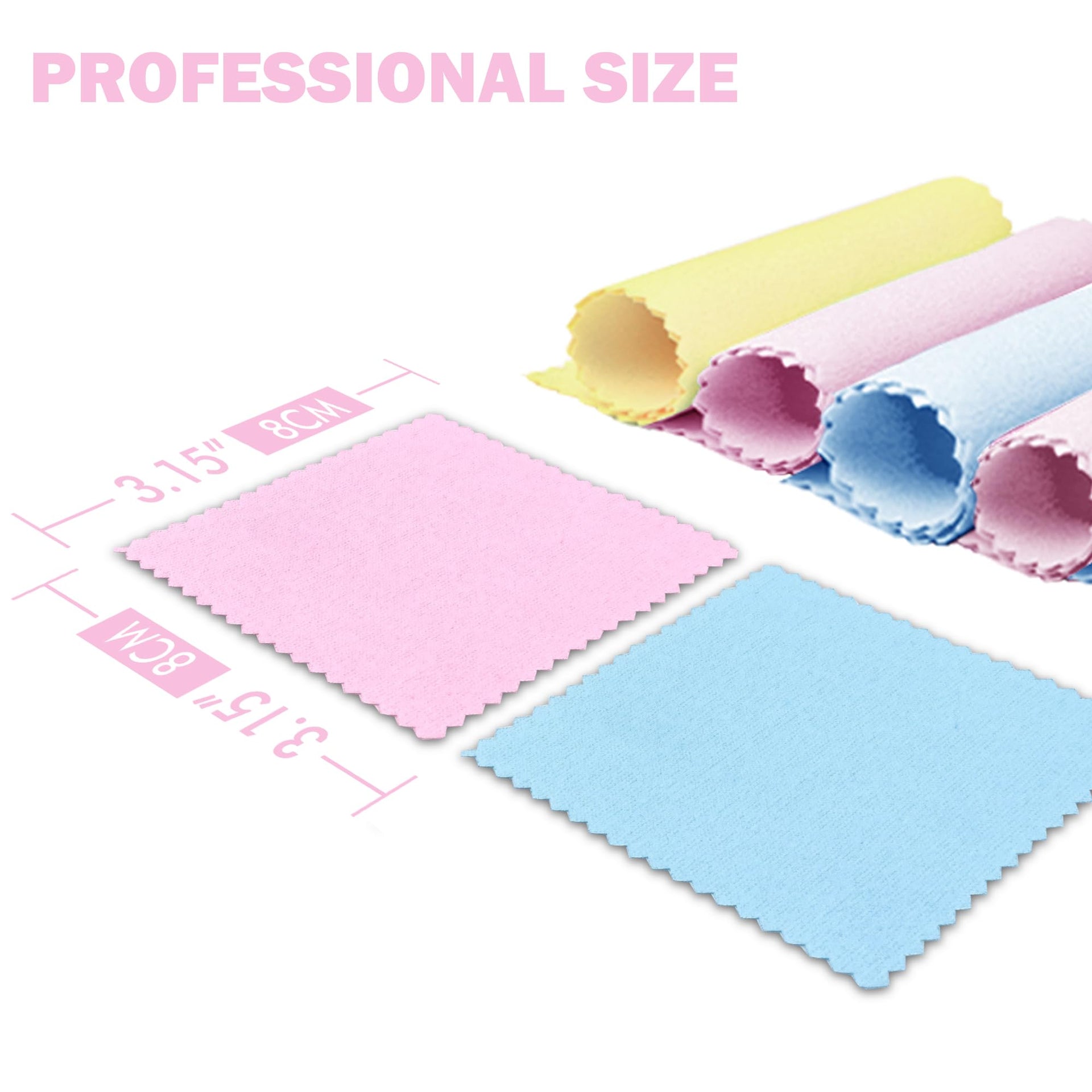 120 PCS Jewelry Cleaning Cloth Jewelry Polishing Cloths Individually Wrapped Silver Cleaning Cloth for Jewelry Sterling Silver
