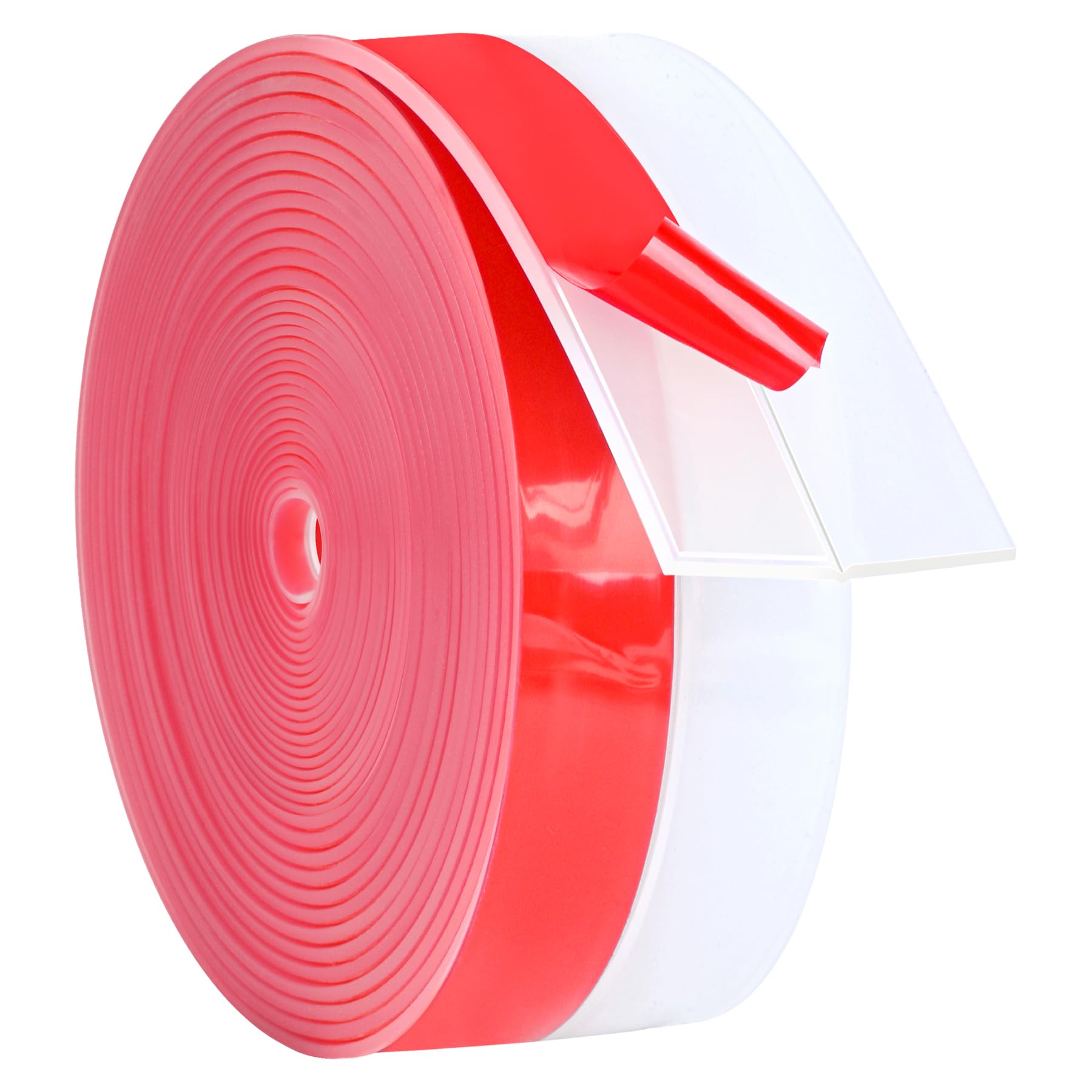 Weather Stripping Silicone Door Seal Strip 2 in x 40 ft Door Draft Stopper Self Adhesive Door Draft Tape (40 Foot)
