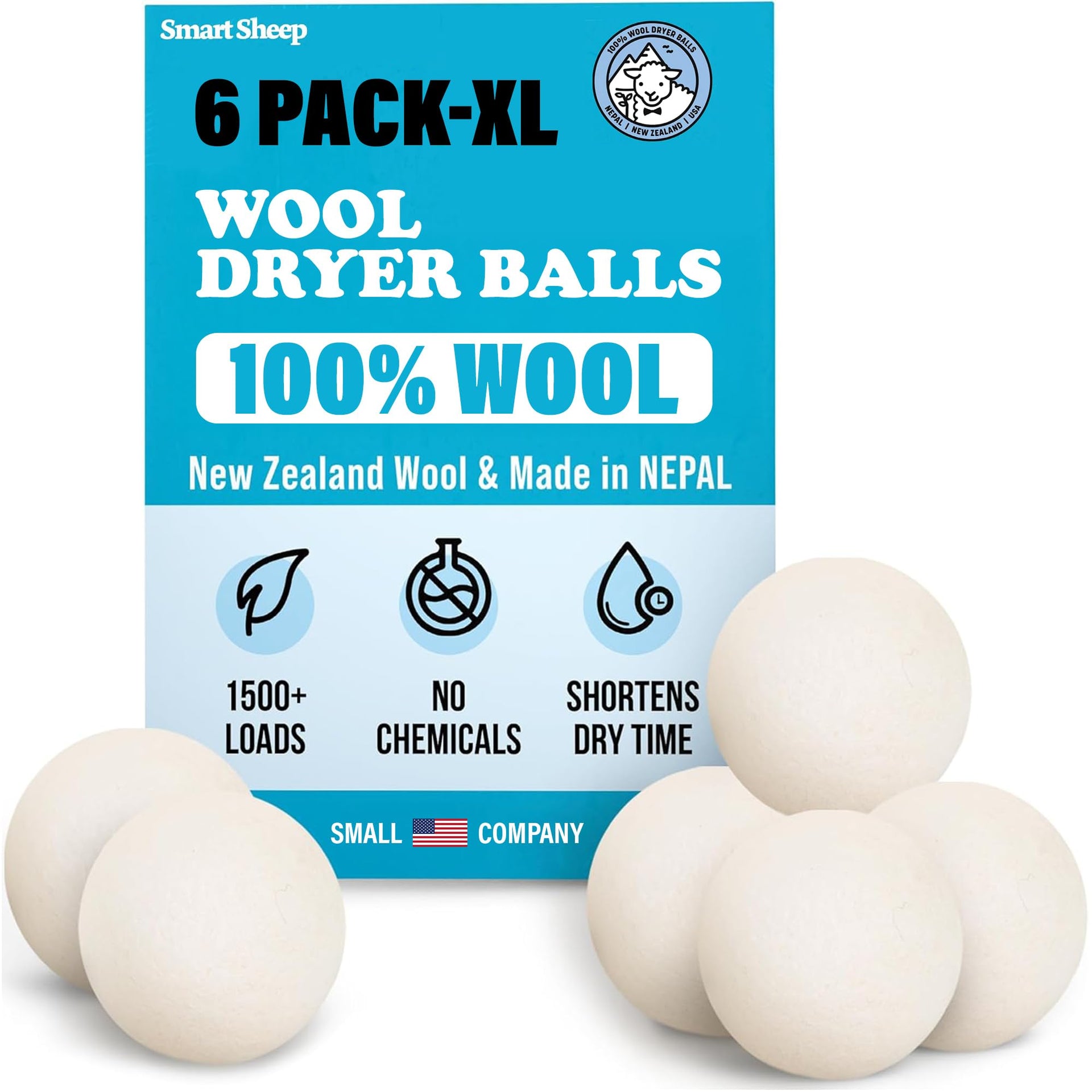 Wool Dryer Balls (6 Count)