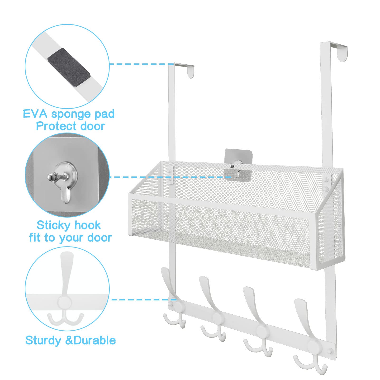 Over The Door Hooks Organizer