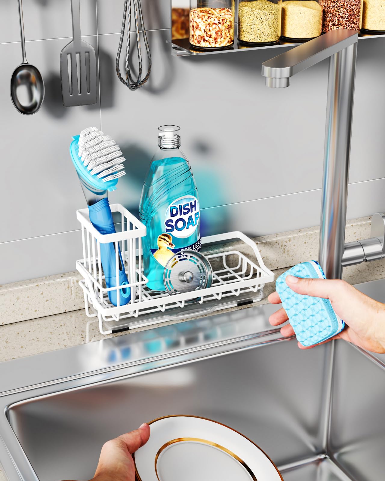 Sponge Holder for Kitchen Sink