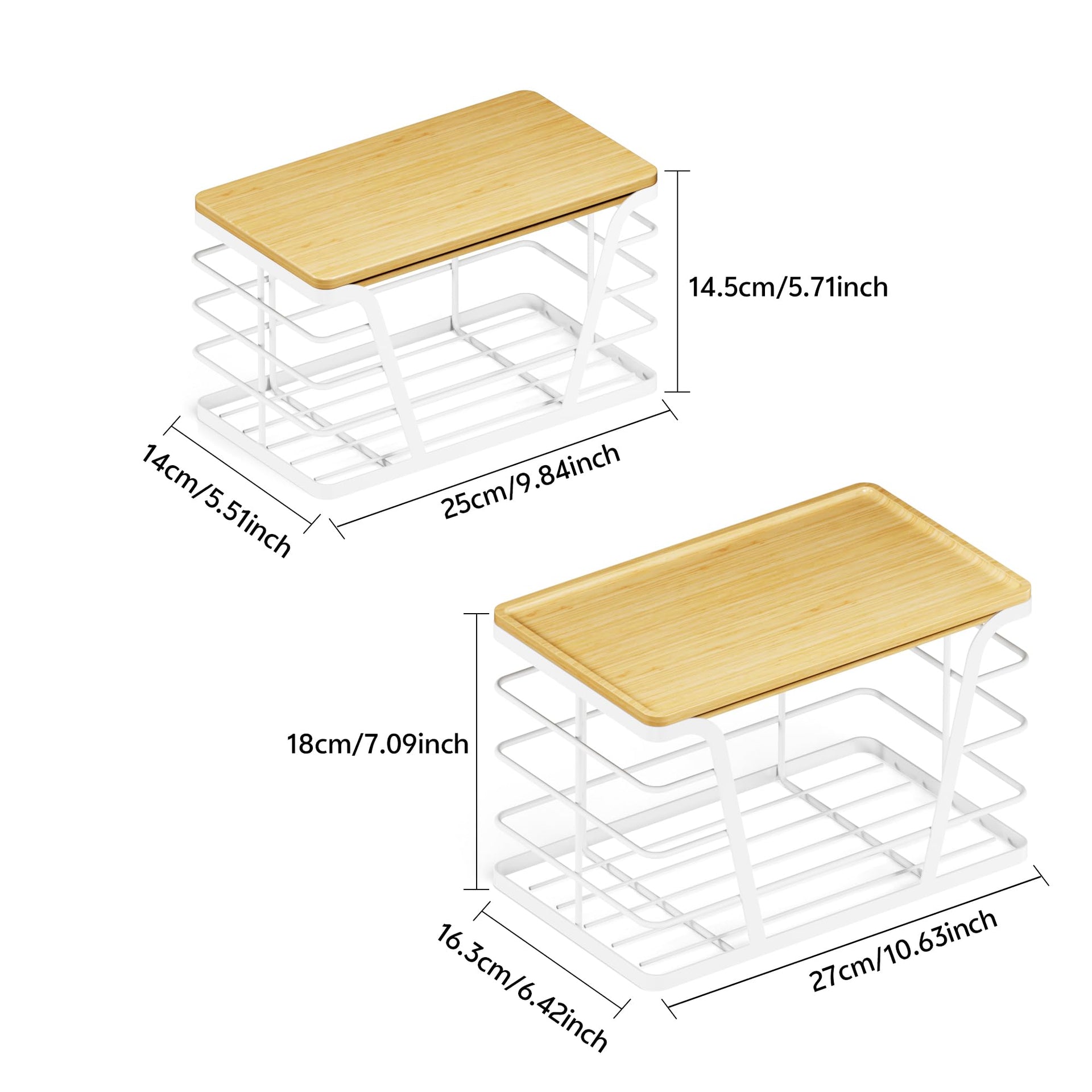 2 Pack Stackable Laundry Room Organization and Storage (2 Count)