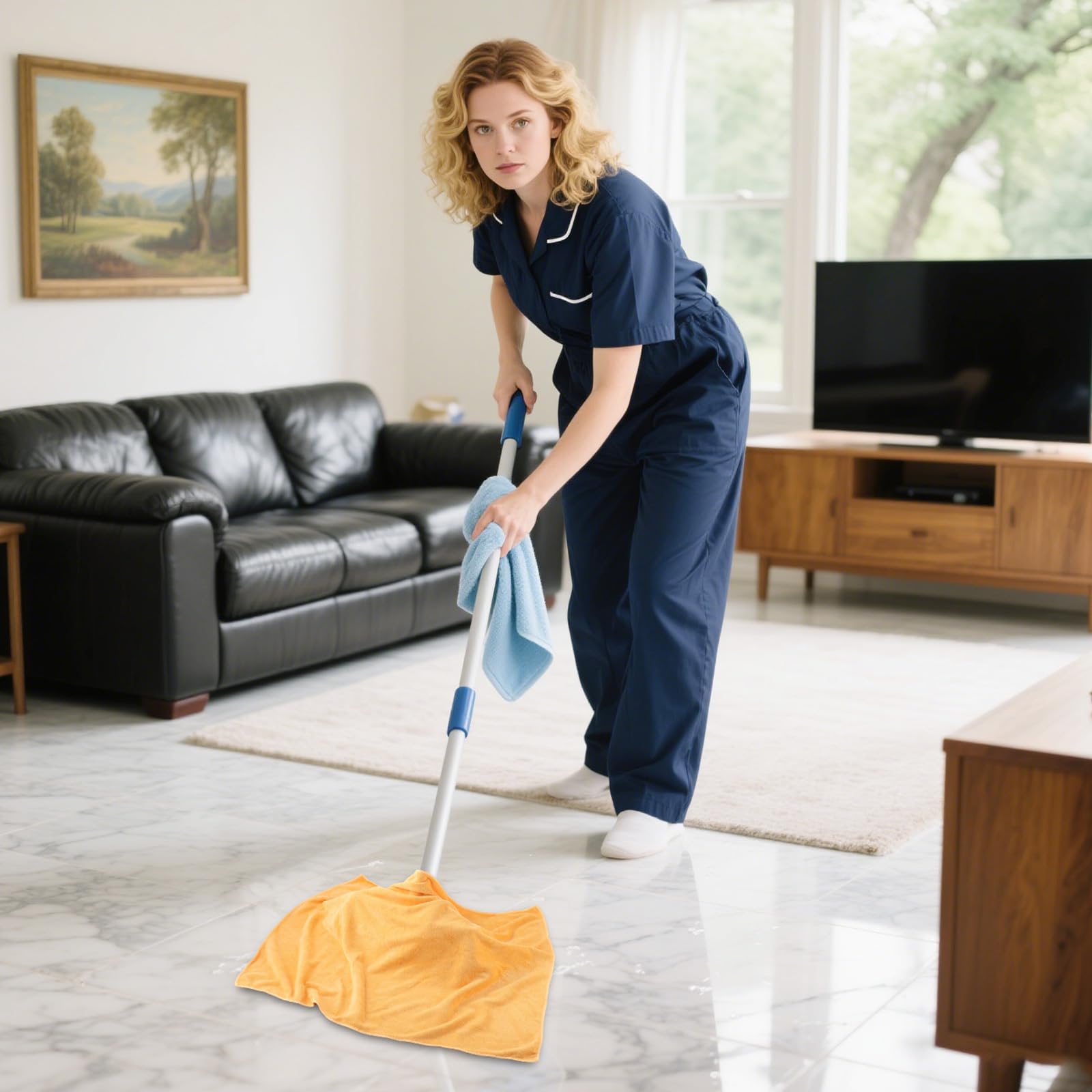 6 Pack Extra Large Microfiber Cleaning Cloths 20"x30" (4 Count)