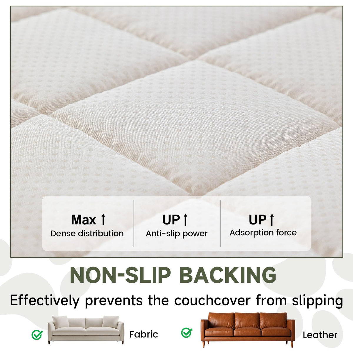 Couch Covers for 3 Cushion Sofa Pet Friendly Washable (3 Ounce)