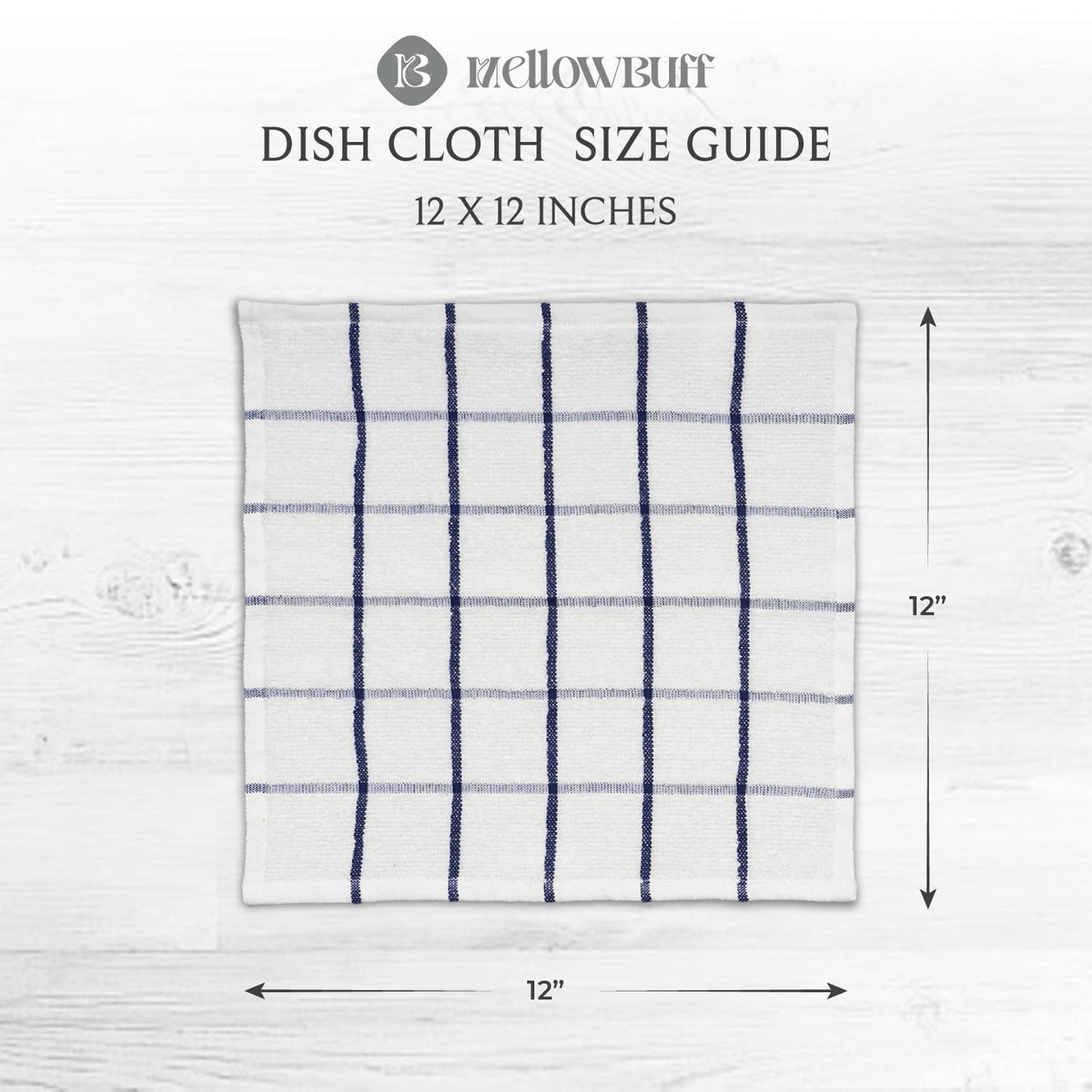 100% Cotton Terry Dish Cloth & Dish Towel (6 Count)