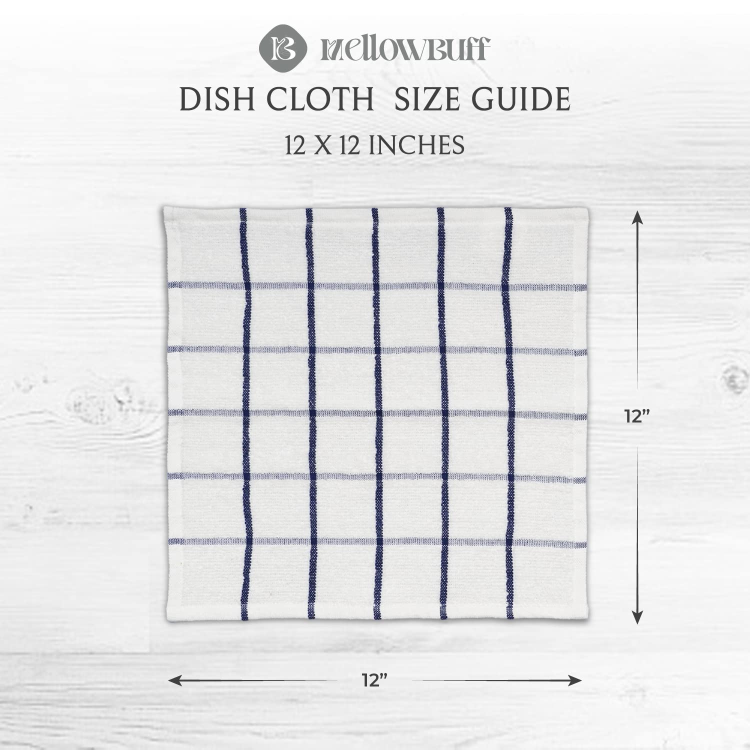 100% Cotton Terry Dish Cloth & Dish Towel (6 Count)